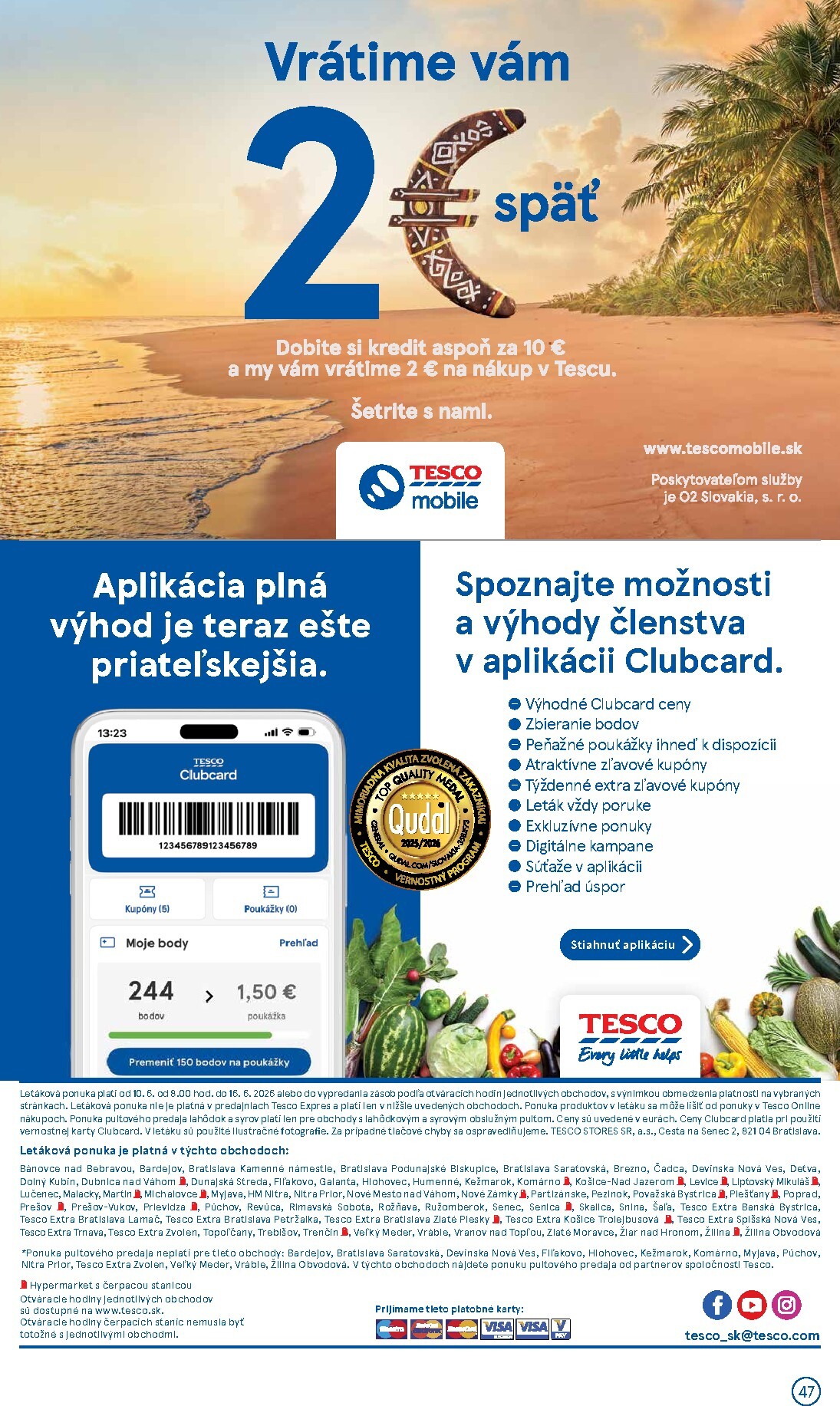 tesco - Nový Tesco leták od stredy, 10.06.2026 do utorka, 16.06.2026 - page: 47