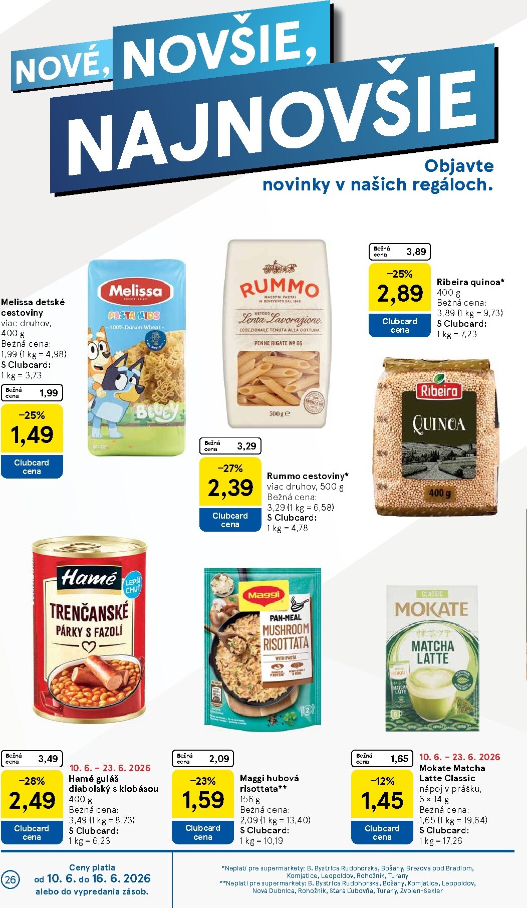 tesco - Nový Tesco supermarket leták od stredy, 10.06.2026 do utorka, 16.06.2026 - page: 26