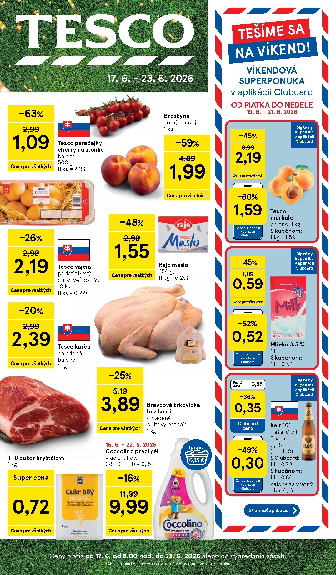 tesco - Nový Tesco leták od stredy, 17.06.2026 do utorka, 23.06.2026