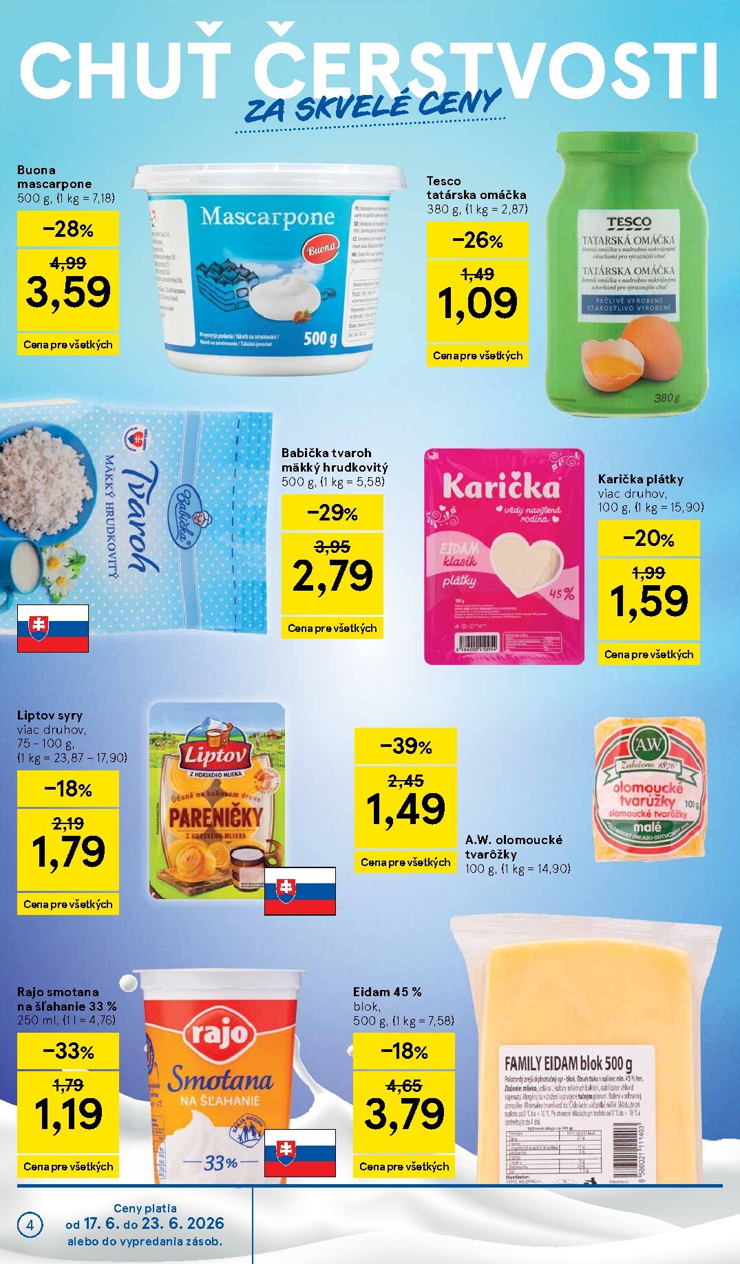 tesco - Nový Tesco supermarket leták od stredy, 17.06.2026 do utorka, 23.06.2026 - page: 4