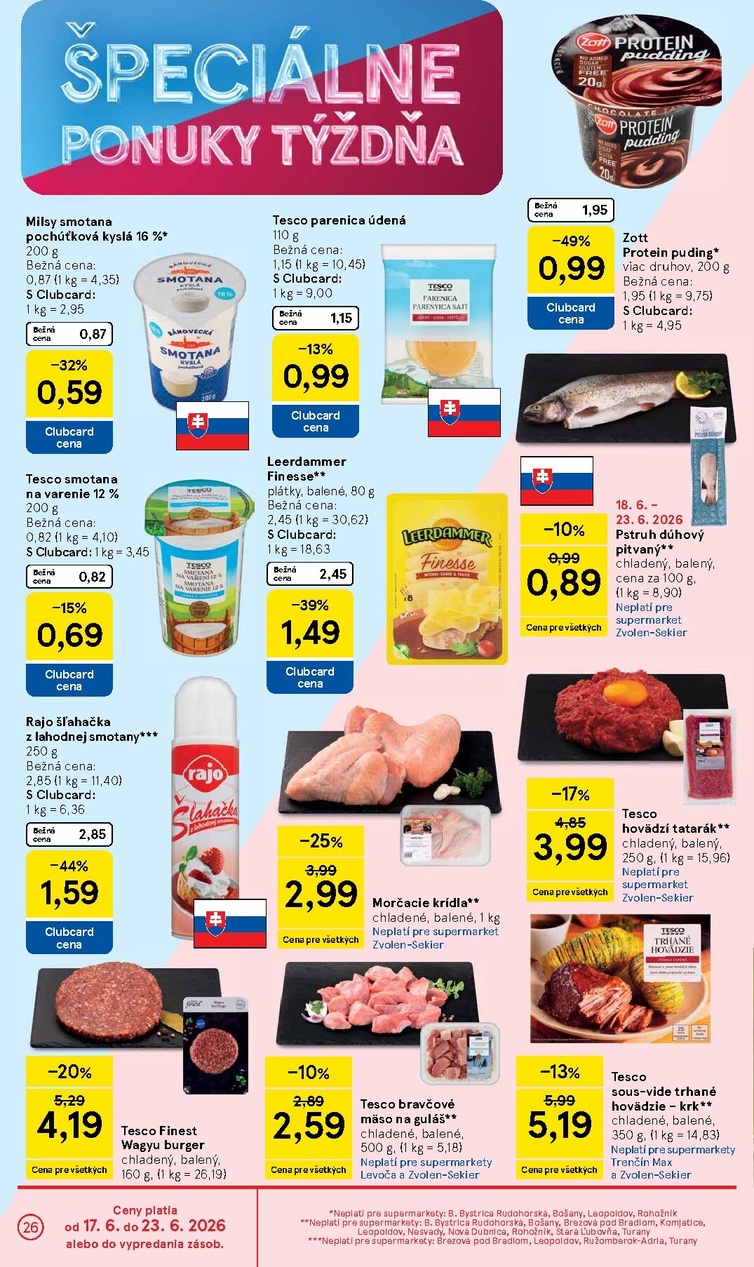 tesco - Nový Tesco supermarket leták od stredy, 17.06.2026 do utorka, 23.06.2026 - page: 26