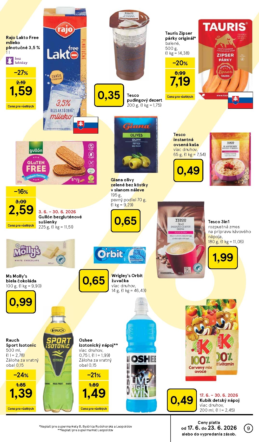 tesco - Nový Tesco supermarket leták od stredy, 17.06.2026 do utorka, 23.06.2026 - page: 9