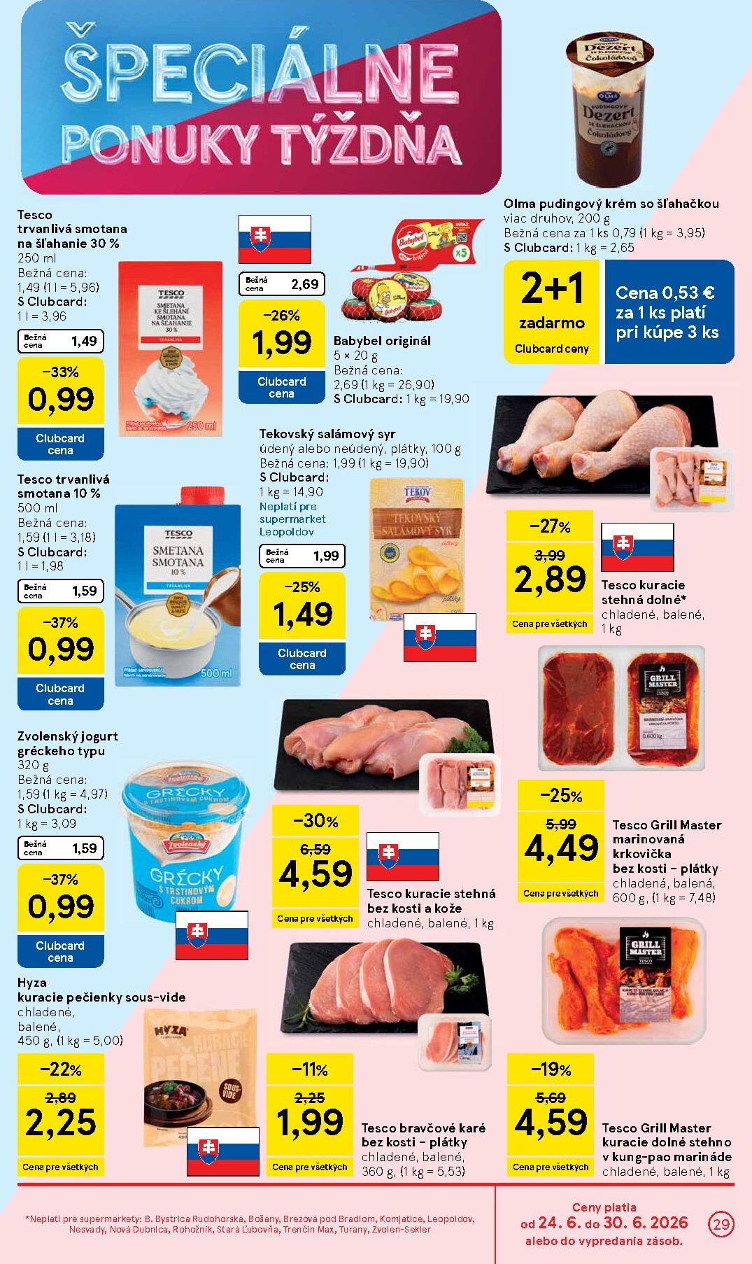 tesco - Nový Tesco supermarket leták od stredy, 24.06.2026 do utorka, 30.06.2026 - page: 29