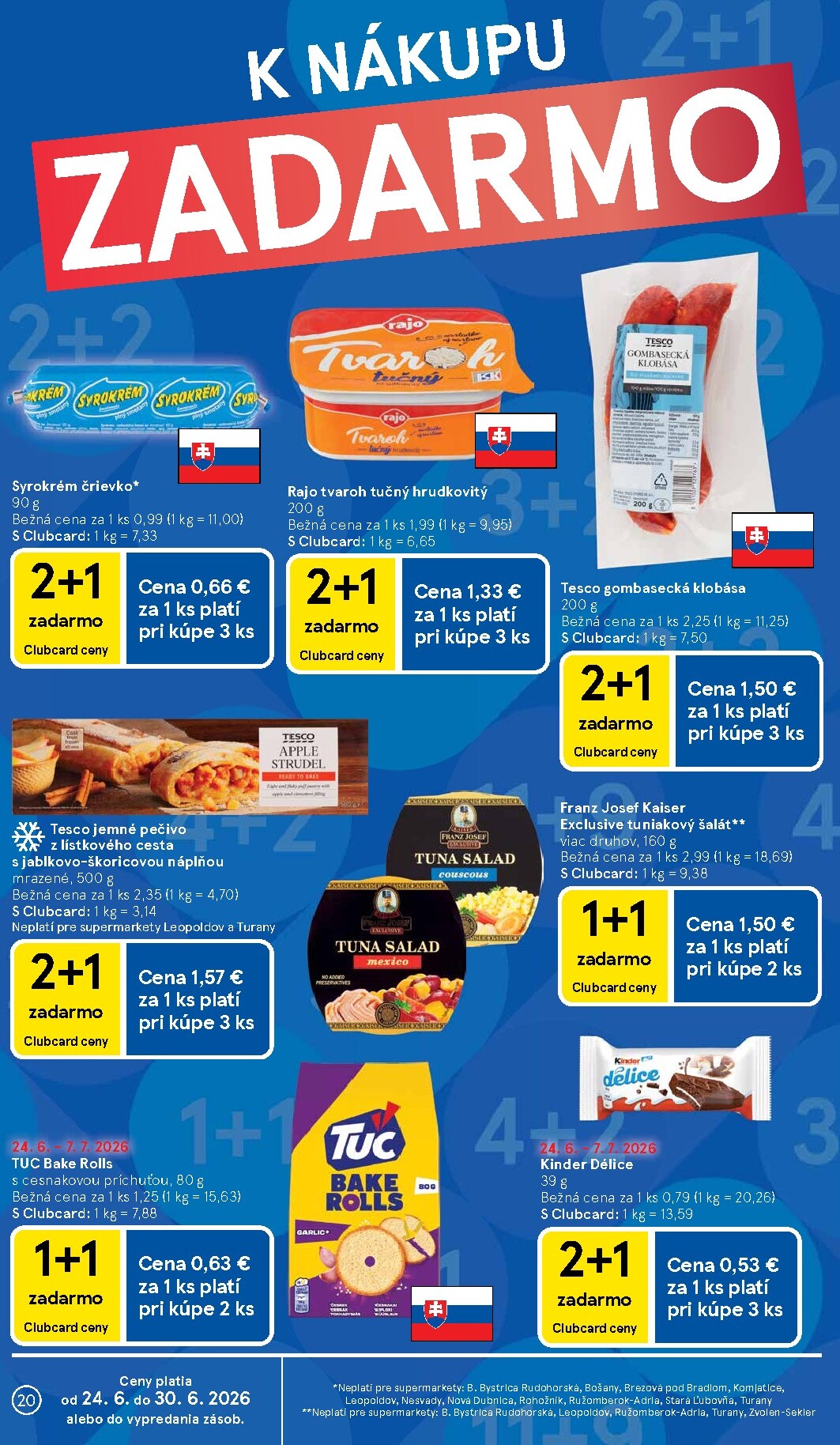 tesco - Nový Tesco supermarket leták od stredy, 24.06.2026 do utorka, 30.06.2026 - page: 20