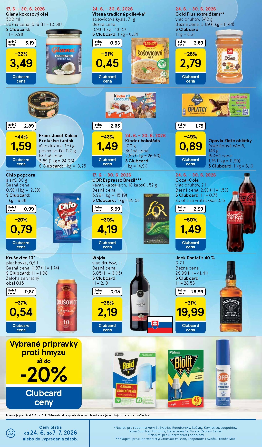 tesco - Nový Tesco supermarket leták od stredy, 24.06.2026 do utorka, 30.06.2026 - page: 32
