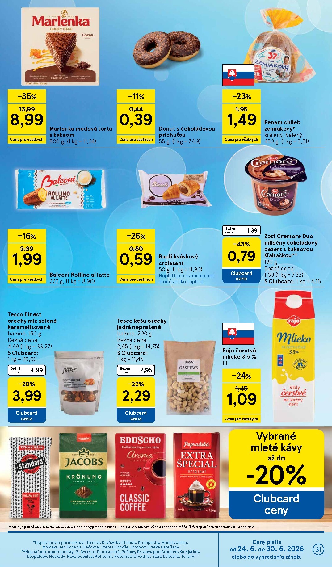 tesco - Nový Tesco supermarket leták od stredy, 24.06.2026 do utorka, 30.06.2026 - page: 31