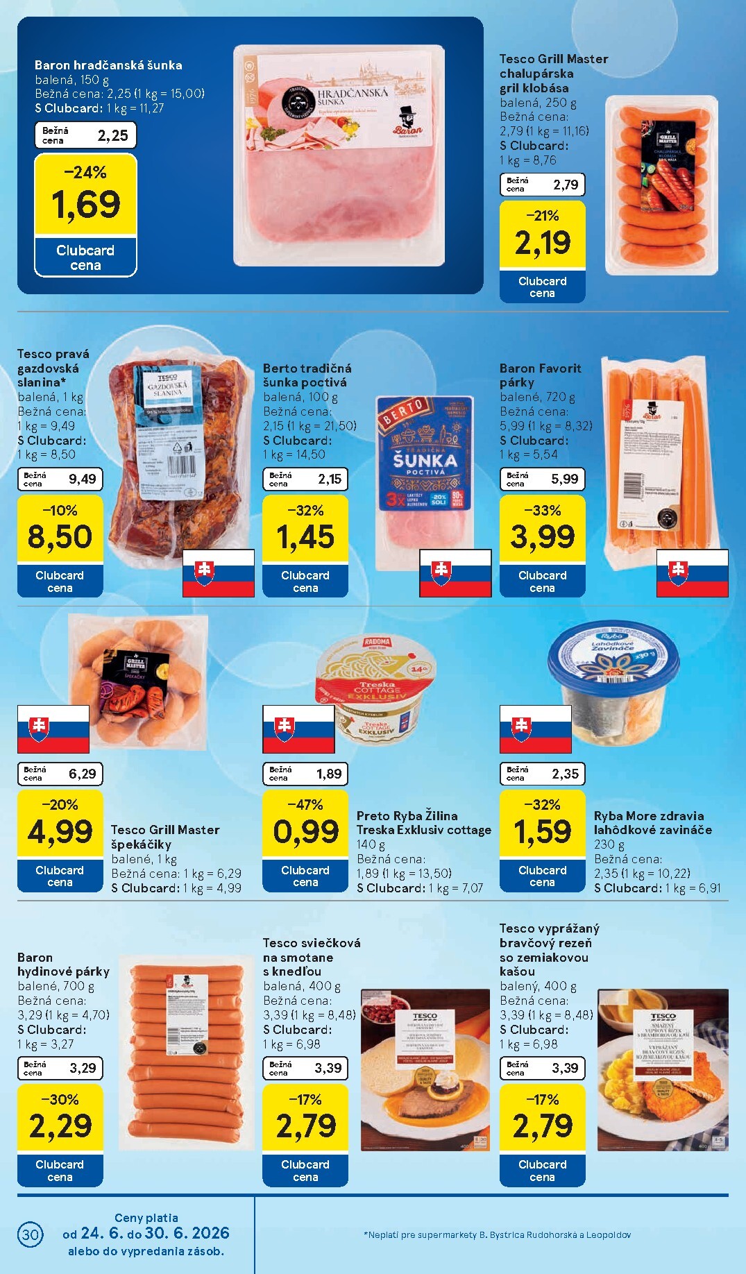 tesco - Nový Tesco supermarket leták od stredy, 24.06.2026 do utorka, 30.06.2026 - page: 30