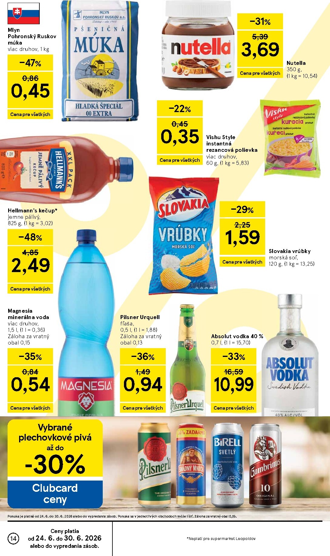 tesco - Nový Tesco supermarket leták od stredy, 24.06.2026 do utorka, 30.06.2026 - page: 14