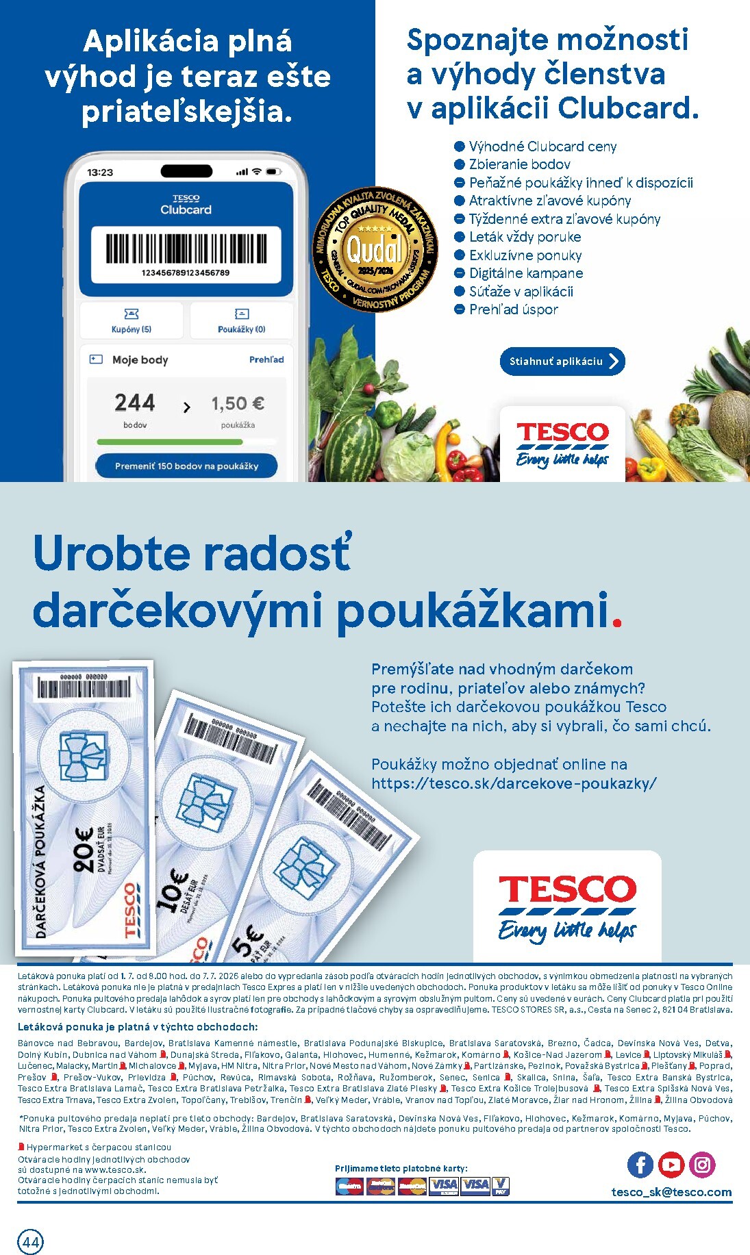 tesco - Nový Tesco leták od stredy, 01.07.2026 do utorka, 07.07.2026 - page: 44