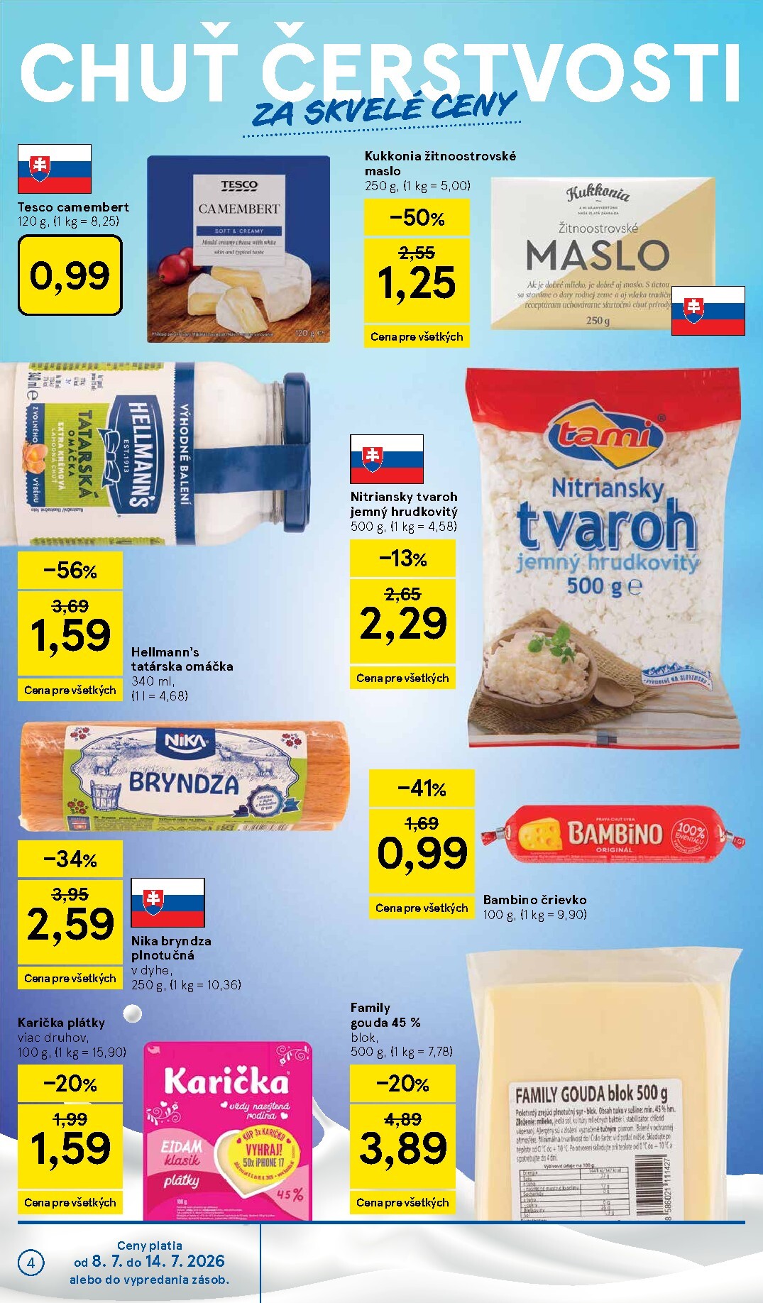 tesco - Nový Tesco - Supermarket leták od stredy, 08.07.2026 do utorka, 14.07.2026 - page: 4