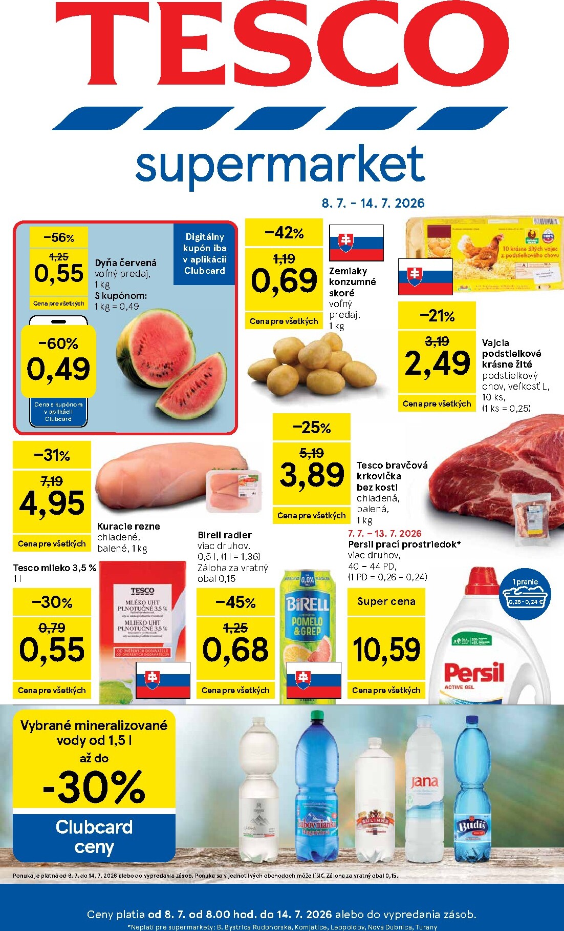 tesco - Nový Tesco - Supermarket leták od stredy, 08.07.2026 do utorka, 14.07.2026