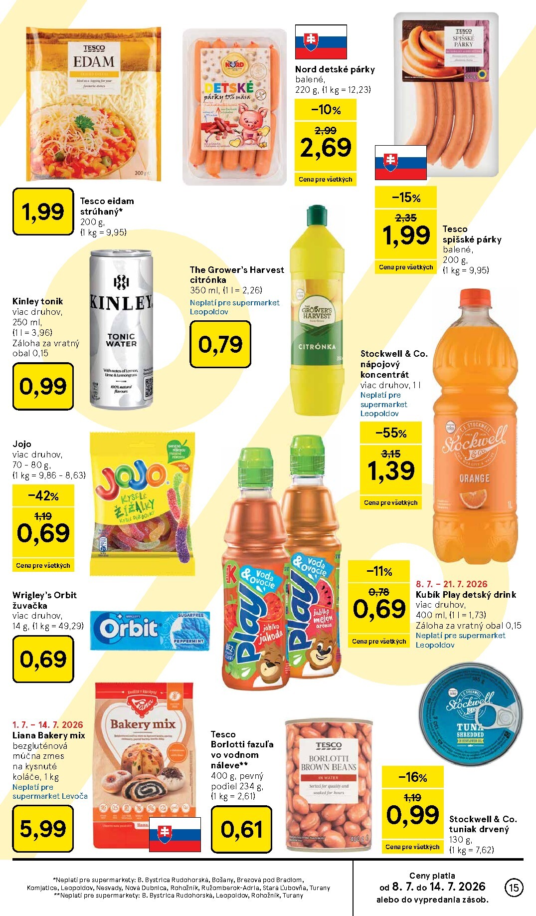 tesco - Nový Tesco - Supermarket leták od stredy, 08.07.2026 do utorka, 14.07.2026 - page: 15