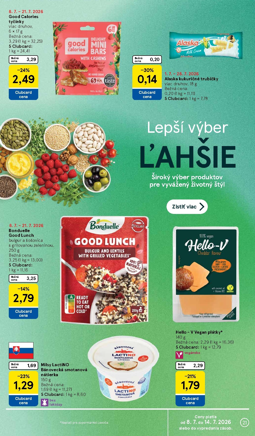 tesco - Nový Tesco - Supermarket leták od stredy, 08.07.2026 do utorka, 14.07.2026 - page: 21