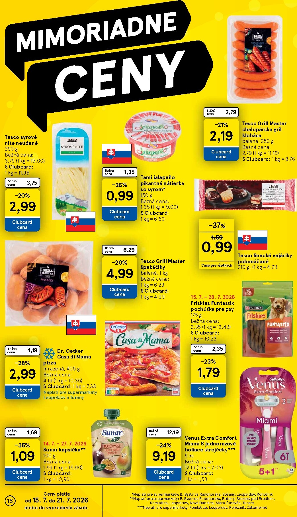 tesco - Nový Tesco supermarket leták od stredy, 15.07.2026 do utorka, 21.07.2026 - page: 16