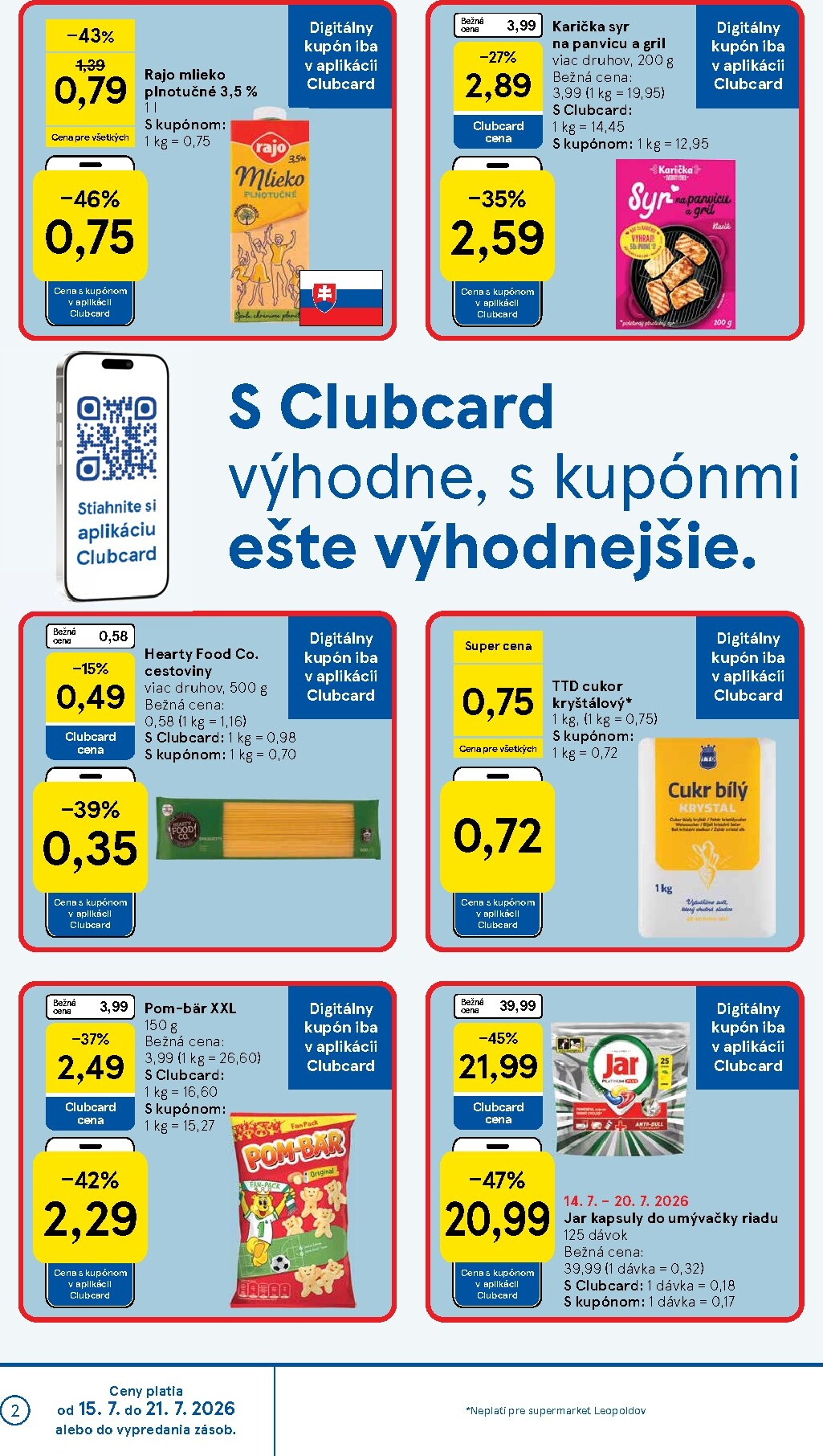 tesco - Nový Tesco supermarket leták od stredy, 15.07.2026 do utorka, 21.07.2026 - page: 2