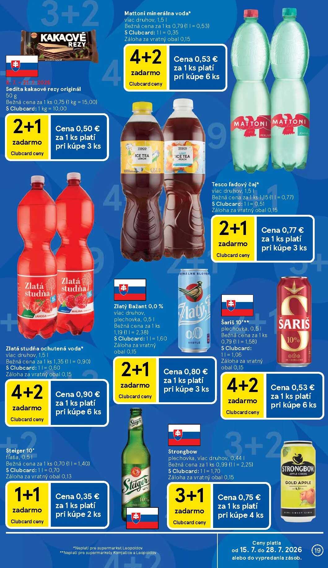 tesco - Nový Tesco supermarket leták od stredy, 15.07.2026 do utorka, 21.07.2026 - page: 19