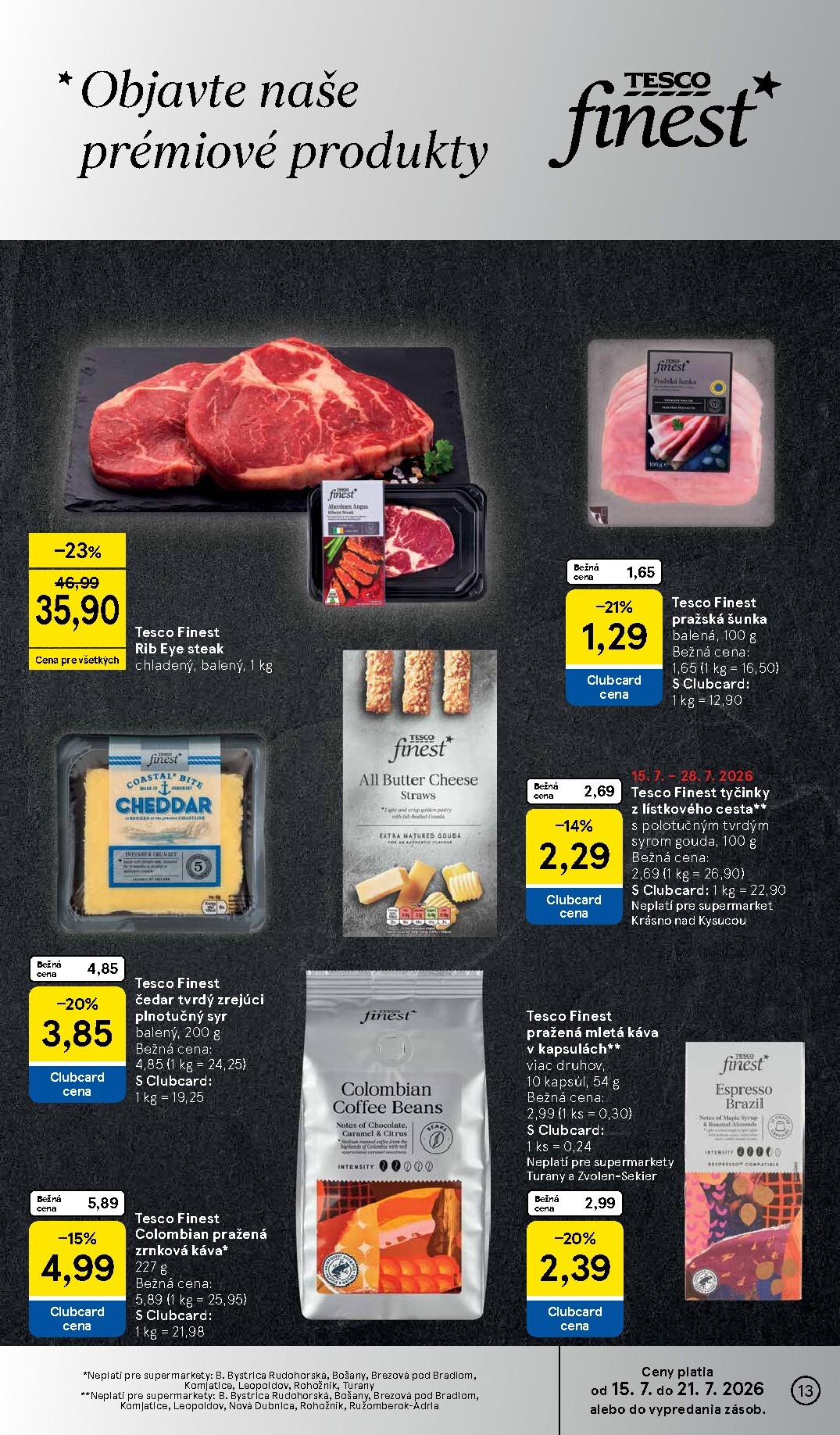 tesco - Nový Tesco supermarket leták od stredy, 15.07.2026 do utorka, 21.07.2026 - page: 13