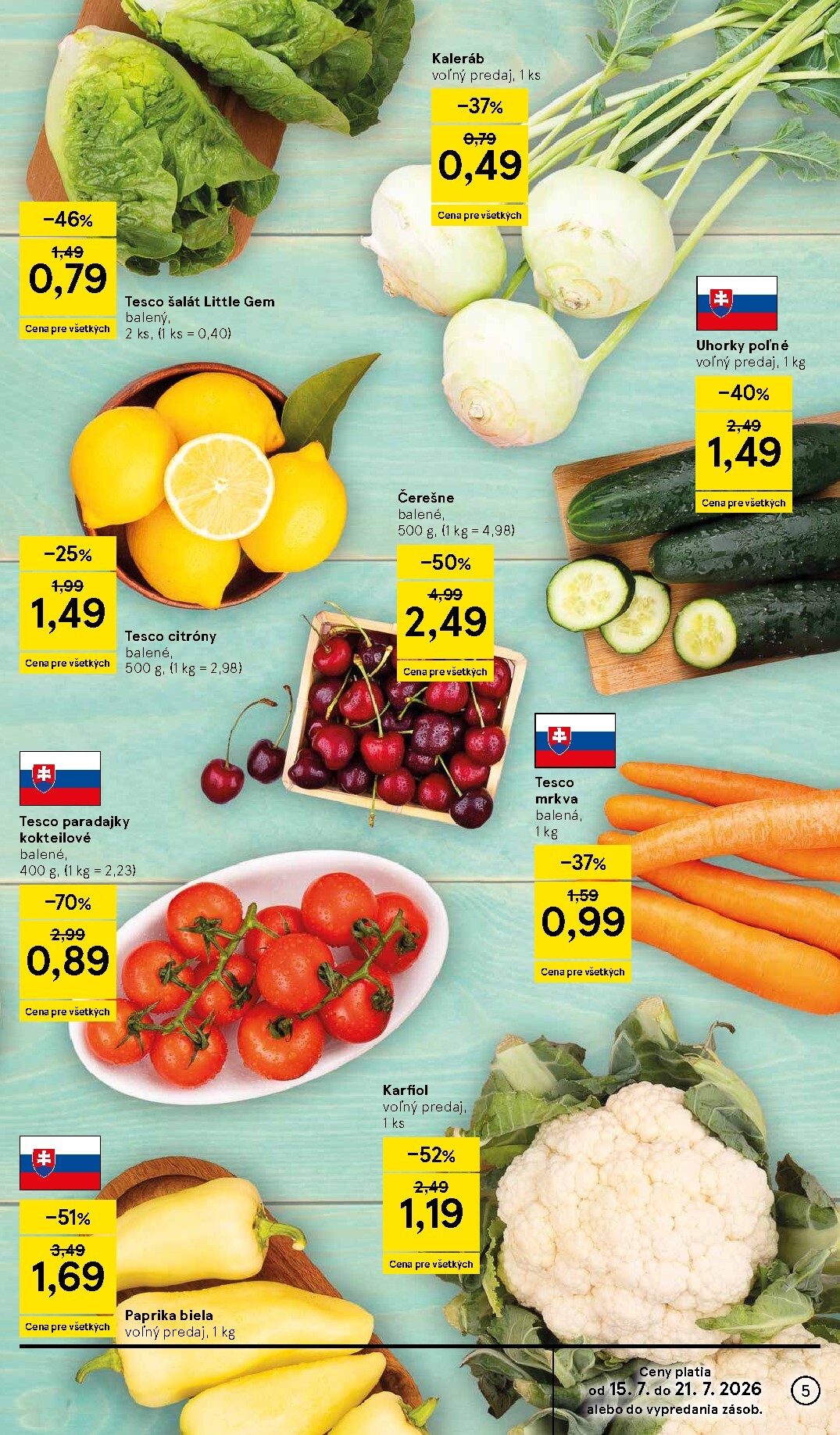 tesco - Nový Tesco supermarket leták od stredy, 15.07.2026 do utorka, 21.07.2026 - page: 5