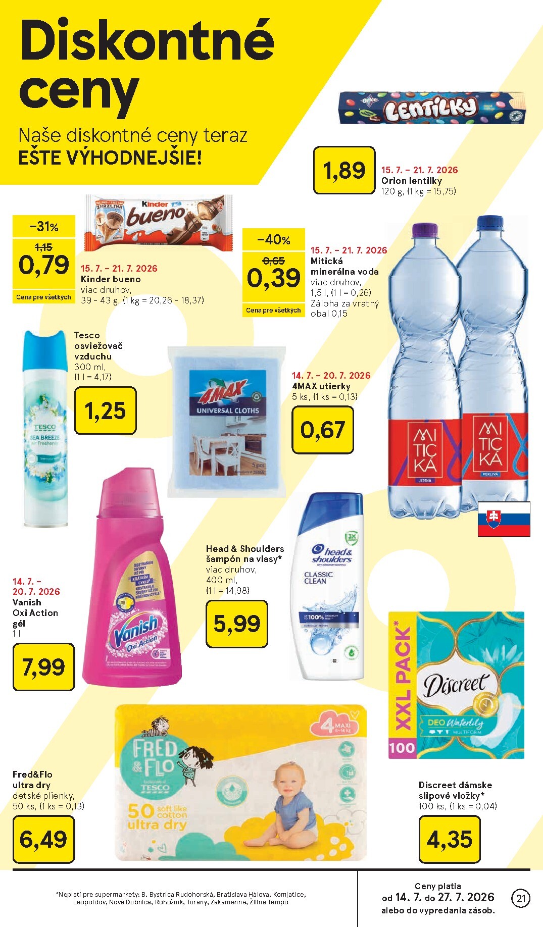 tesco - Nový Tesco supermarket leták od stredy, 15.07.2026 do utorka, 21.07.2026 - page: 21