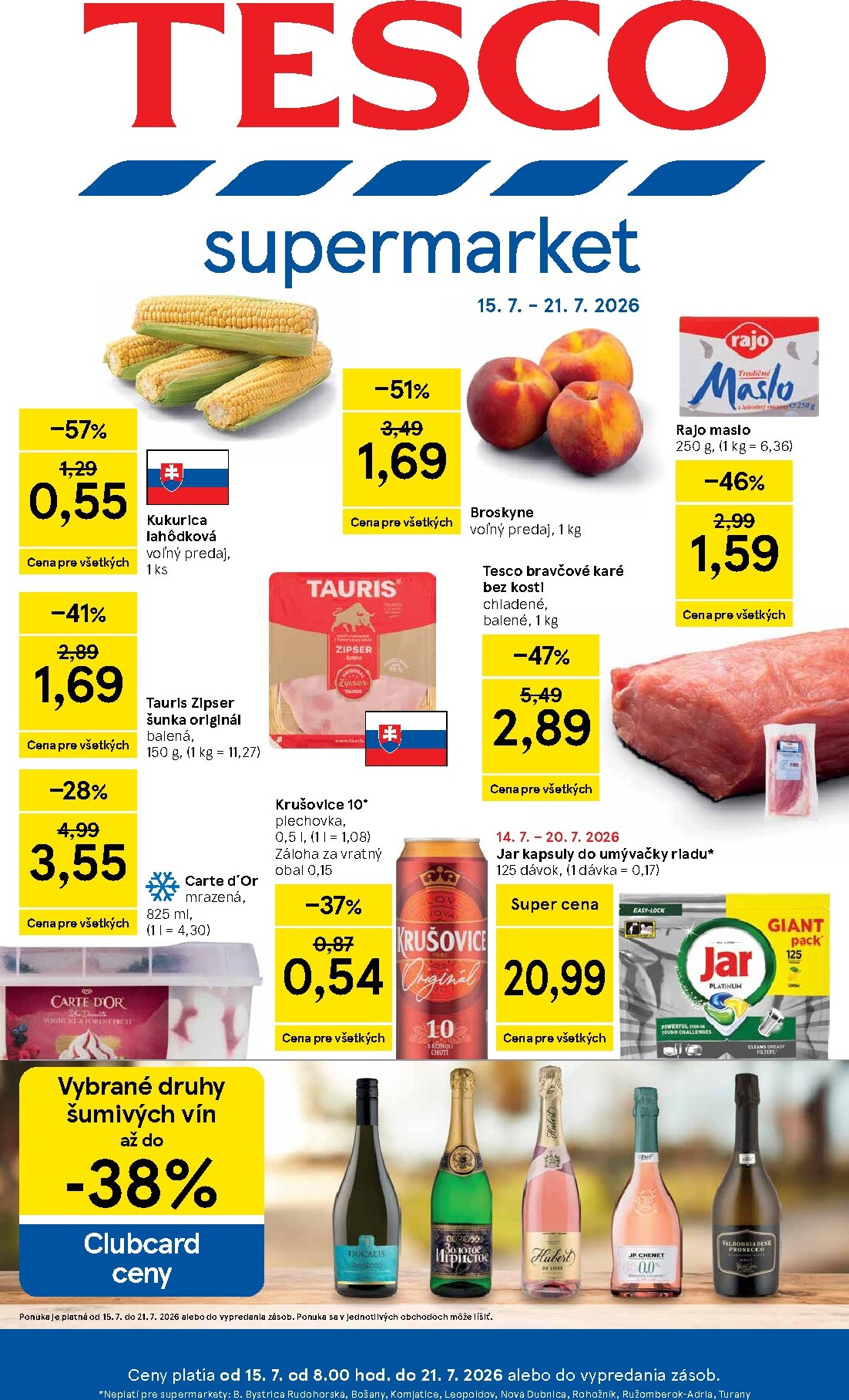 tesco - Nový Tesco supermarket leták od stredy, 15.07.2026 do utorka, 21.07.2026