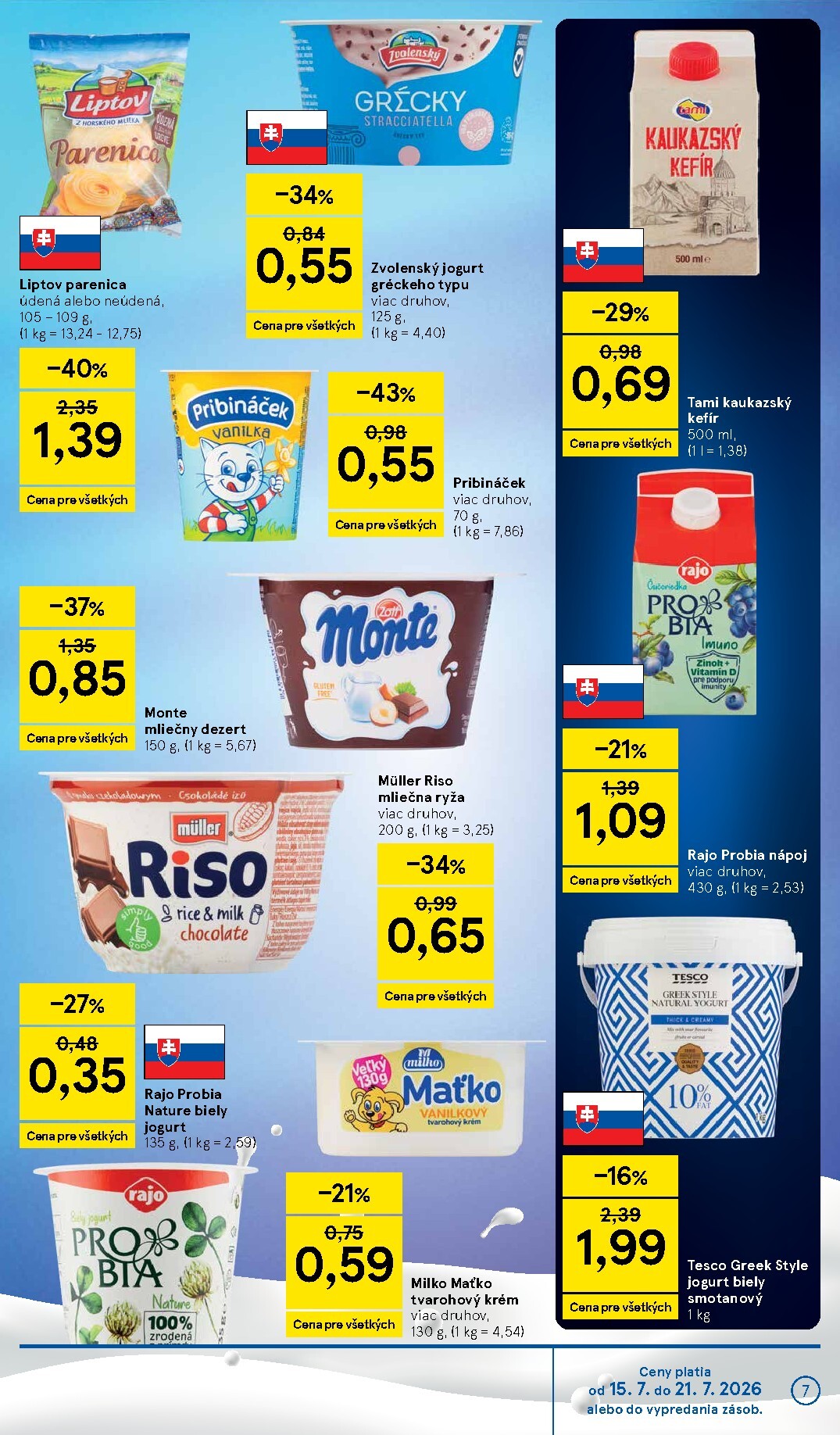 tesco - Nový Tesco supermarket leták od stredy, 15.07.2026 do utorka, 21.07.2026 - page: 7