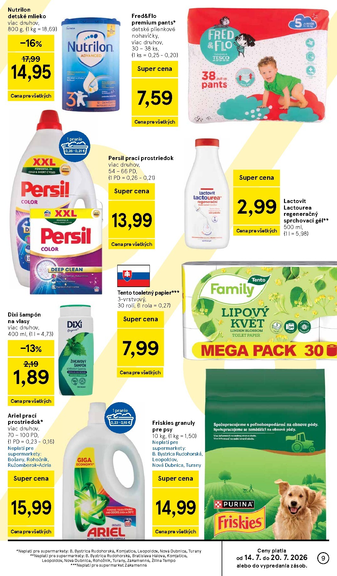 tesco - Nový Tesco supermarket leták od stredy, 15.07.2026 do utorka, 21.07.2026 - page: 9