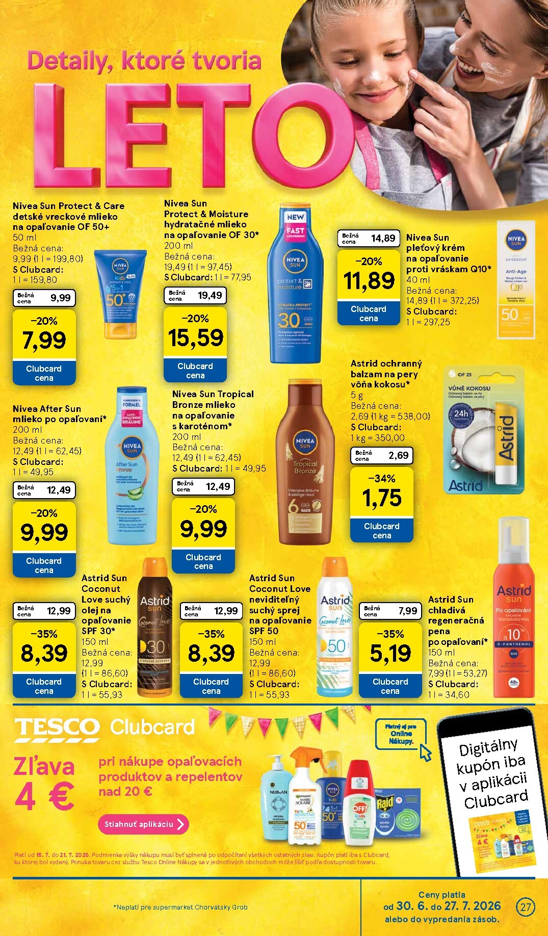 tesco - Nový Tesco supermarket leták od stredy, 15.07.2026 do utorka, 21.07.2026 - page: 27