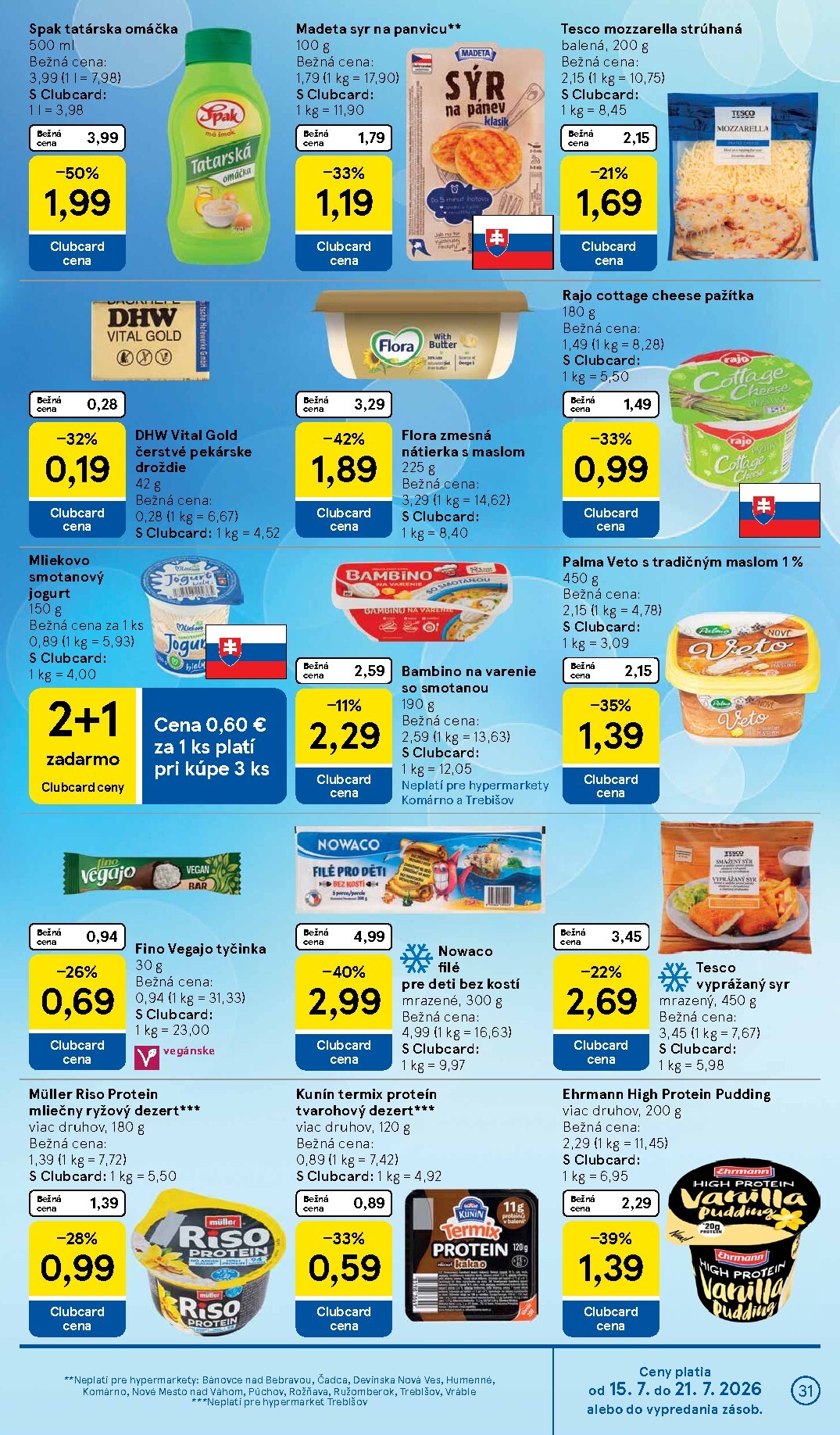 tesco - Nový Tesco leták od stredy, 15.07.2026 do utorka, 21.07.2026 - page: 31