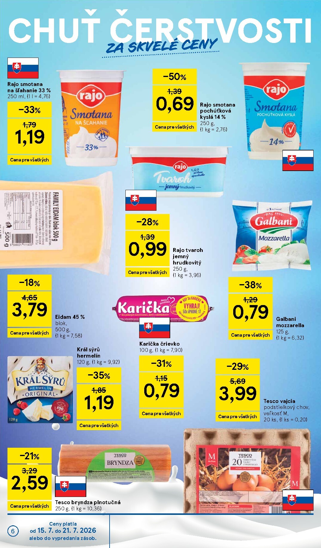 tesco - Nový Tesco leták od stredy, 15.07.2026 do utorka, 21.07.2026 - page: 6