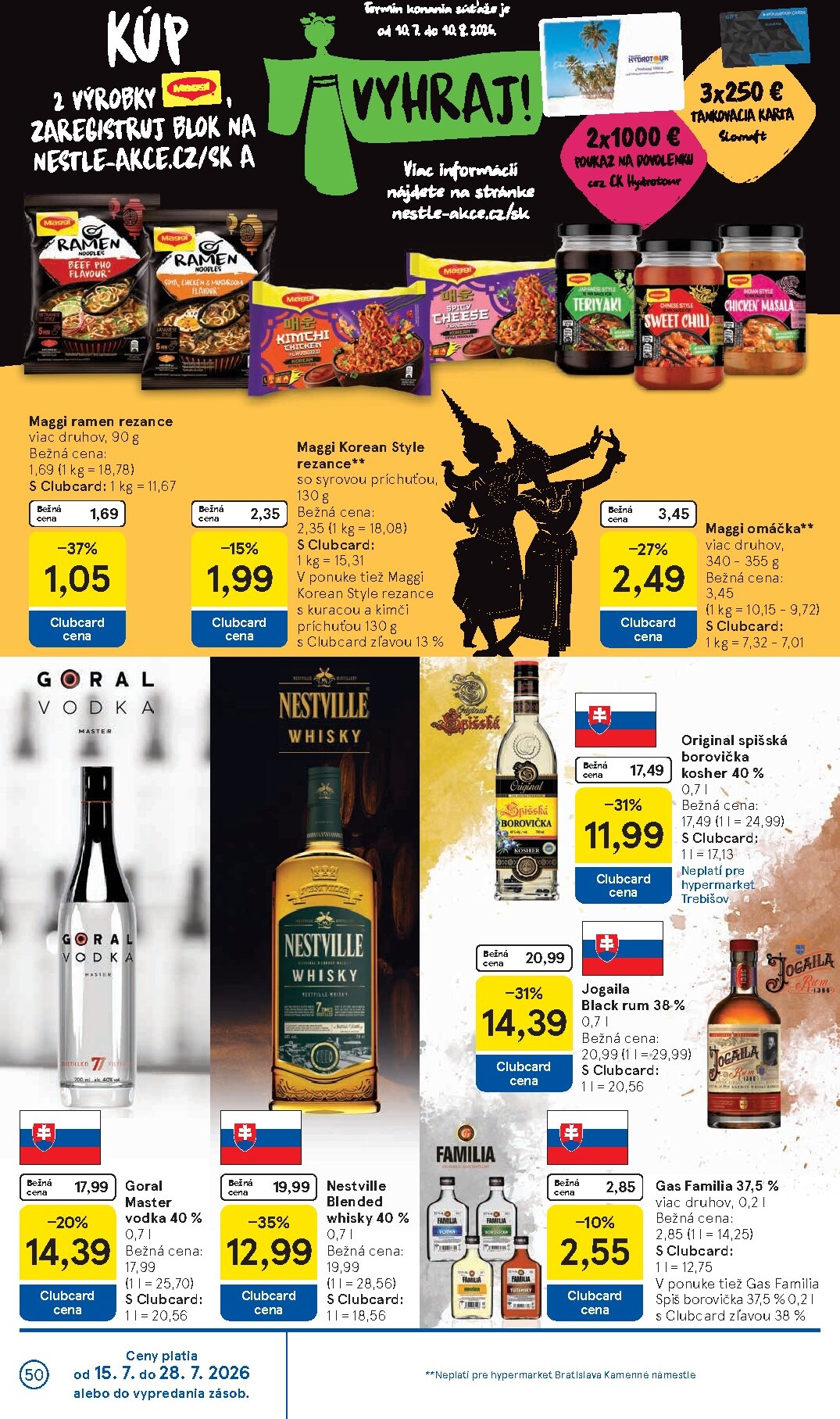 tesco - Nový Tesco leták od stredy, 15.07.2026 do utorka, 21.07.2026 - page: 50
