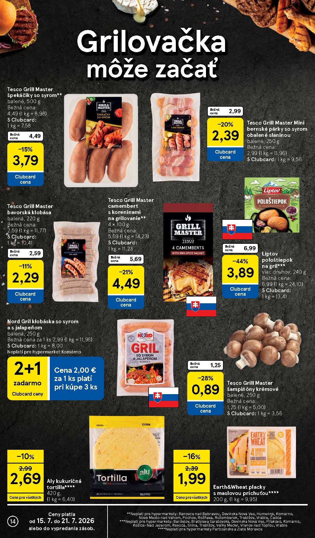 tesco - Nový Tesco leták od stredy, 15.07.2026 do utorka, 21.07.2026 - page: 14