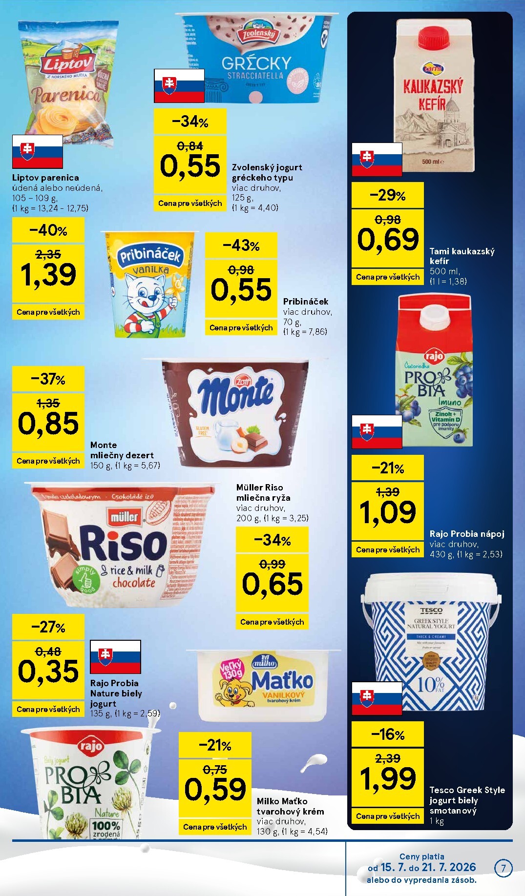 tesco - Nový Tesco leták od stredy, 15.07.2026 do utorka, 21.07.2026 - page: 7