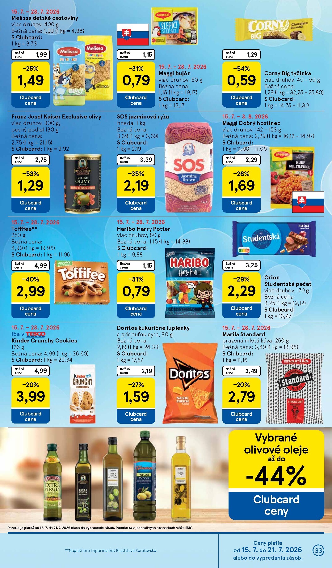 tesco - Nový Tesco leták od stredy, 15.07.2026 do utorka, 21.07.2026 - page: 33