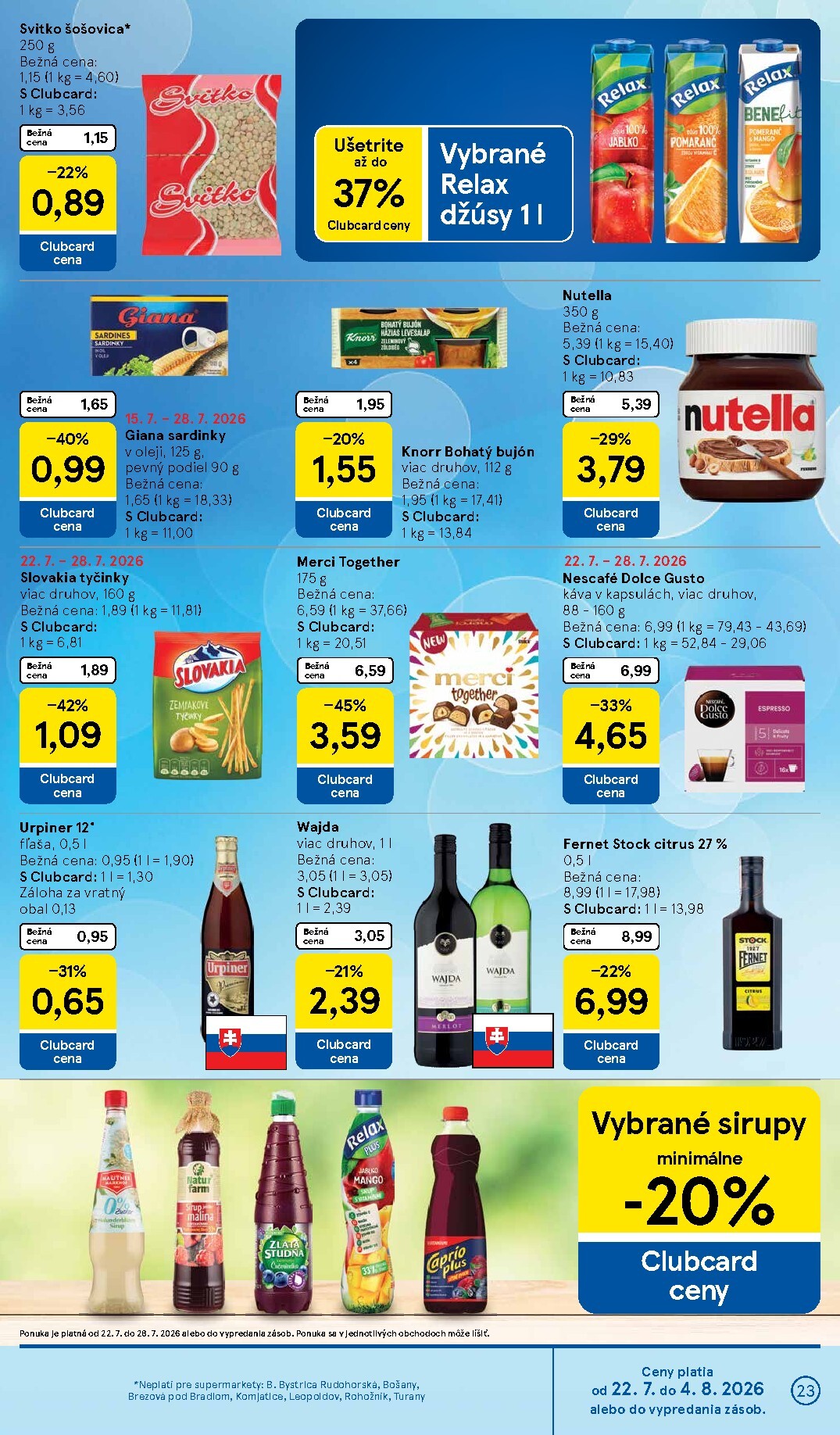 tesco - Nový tesco-letak-2026-07-22 - supermarkety leták od stredy, 22.07.2026 do utorka, 28.07.2026 - page: 23