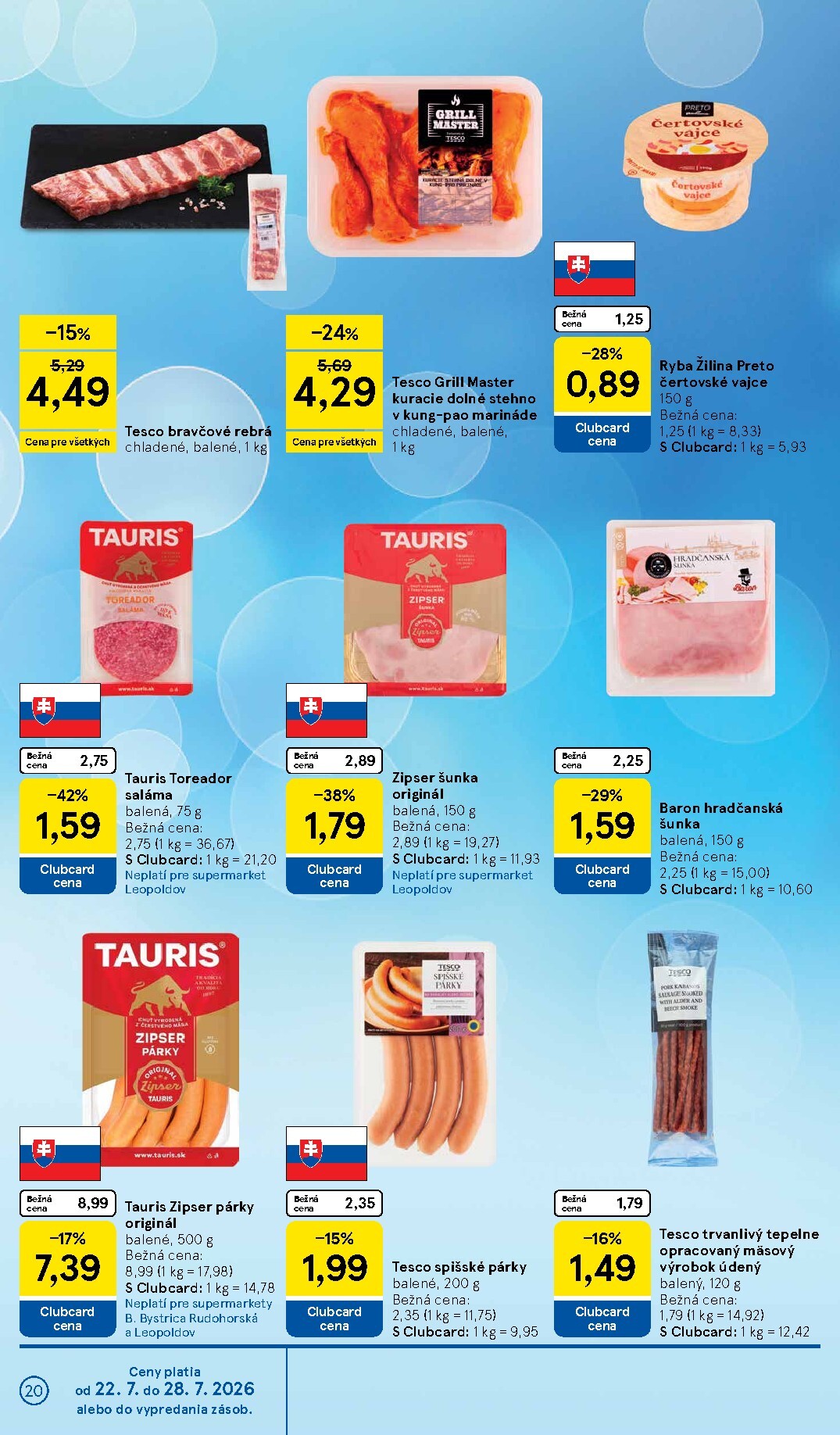 tesco - Nový tesco-letak-2026-07-22 - supermarkety leták od stredy, 22.07.2026 do utorka, 28.07.2026 - page: 20