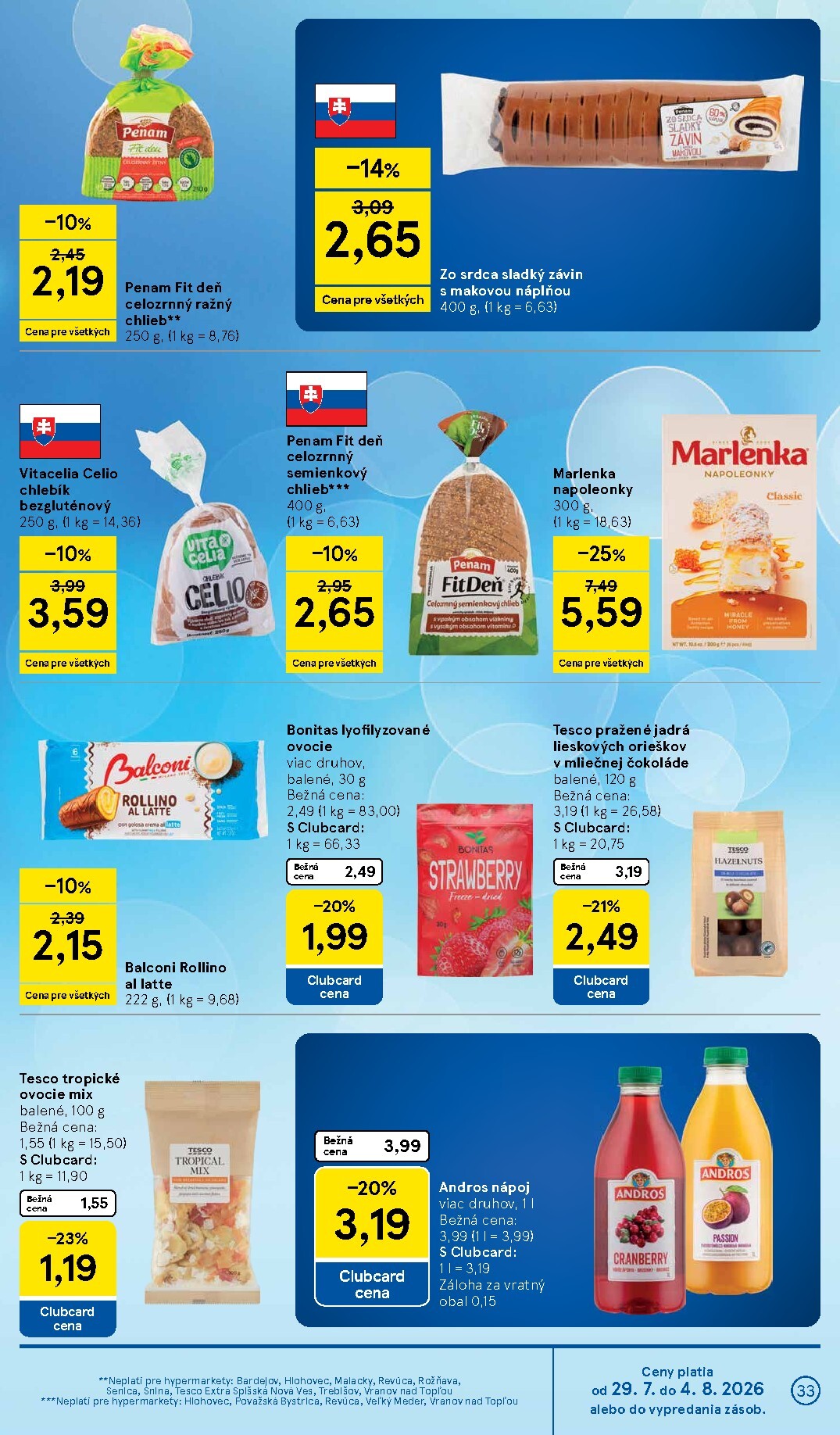 tesco - Nový Tesco leták od stredy, 29.07.2026 do utorka, 04.08.2026 - page: 33
