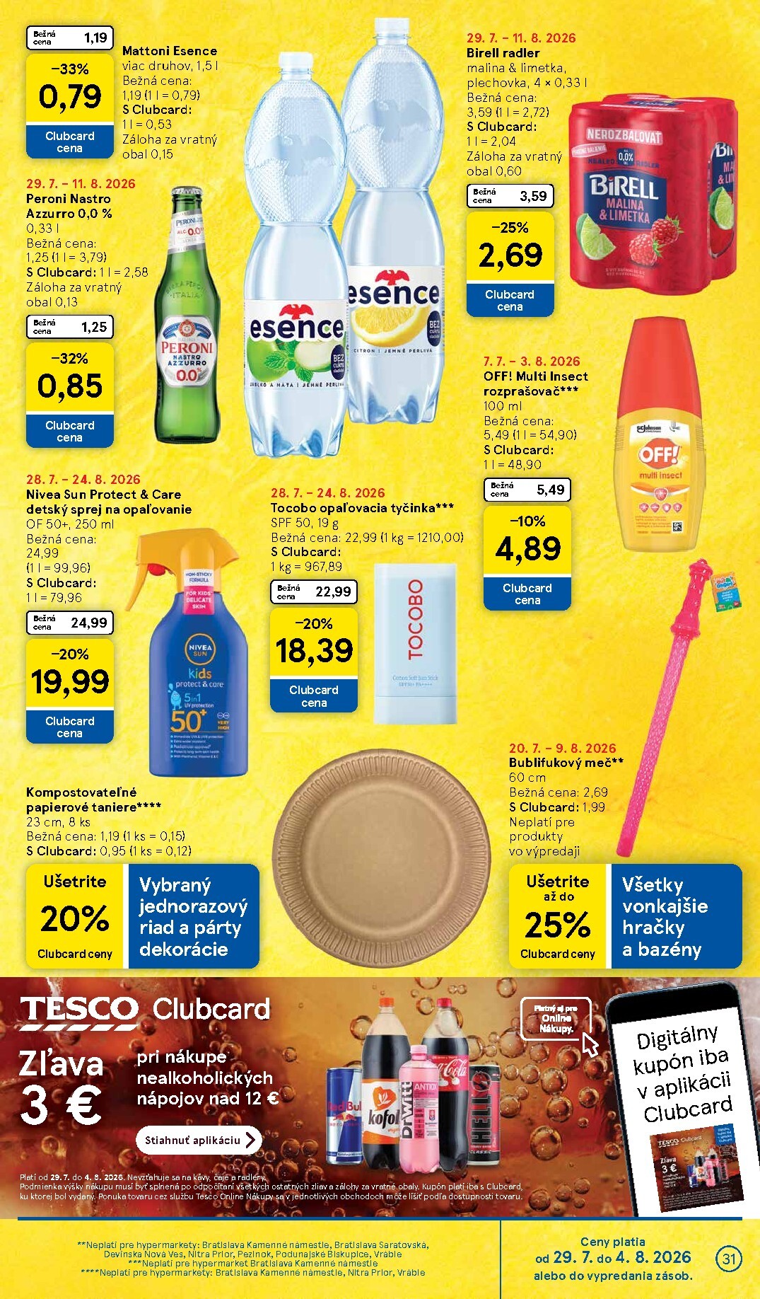 tesco - Nový Tesco leták od stredy, 29.07.2026 do utorka, 04.08.2026 - page: 31
