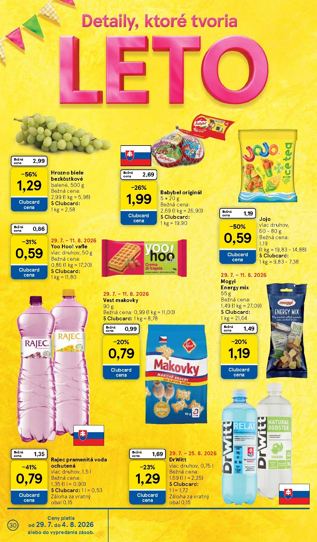 tesco - Nový Tesco leták od stredy, 29.07.2026 do utorka, 04.08.2026 - page: 30