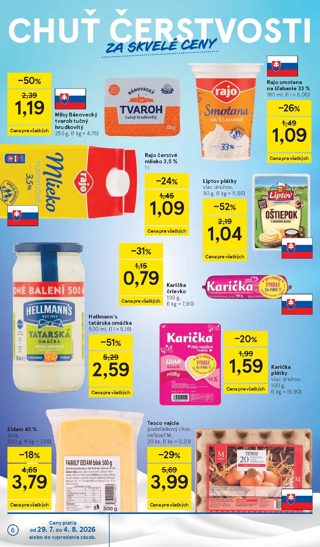 tesco - Nový Tesco leták od stredy, 29.07.2026 do utorka, 04.08.2026 - page: 6