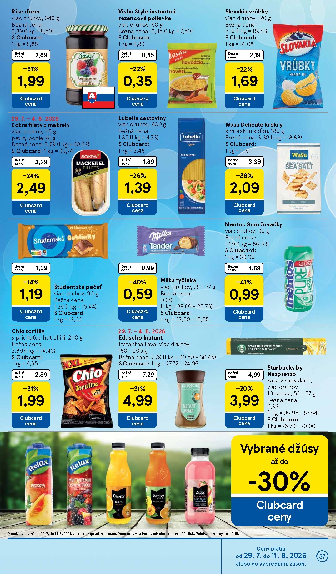 tesco - Nový Tesco leták od stredy, 29.07.2026 do utorka, 04.08.2026 - page: 37