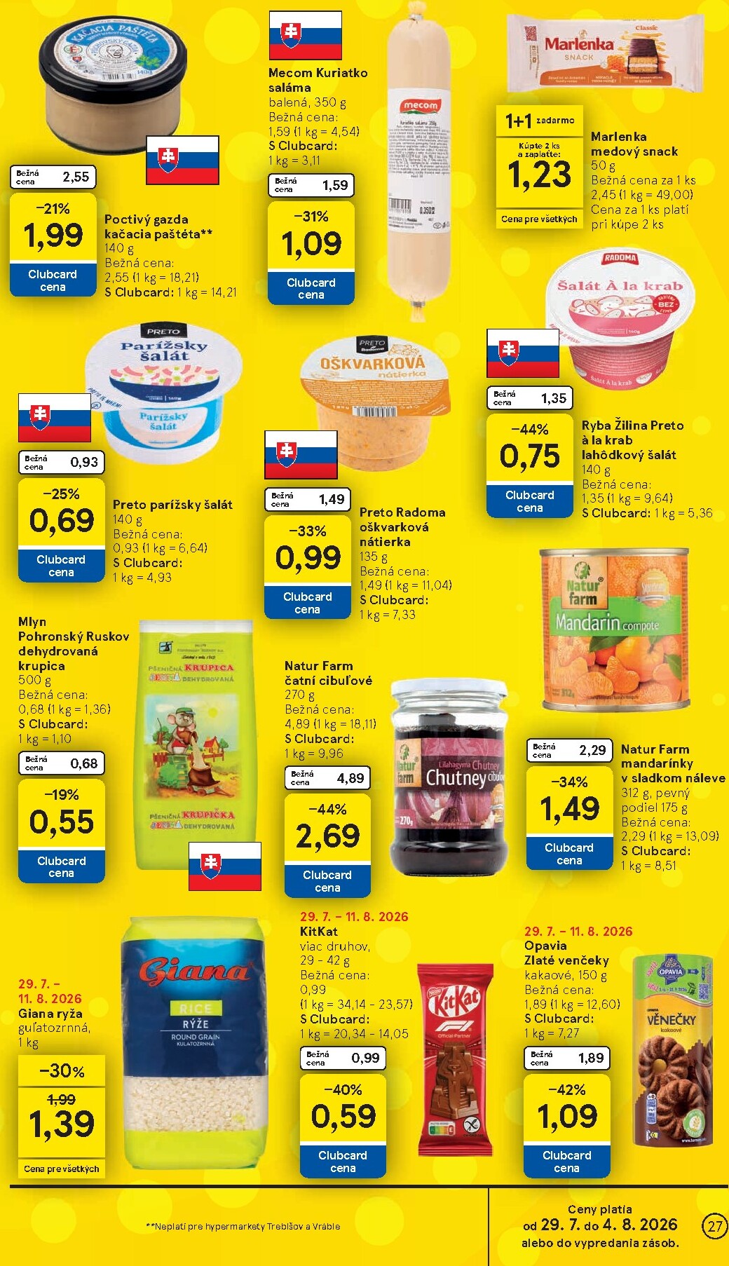 tesco - Nový Tesco leták od stredy, 29.07.2026 do utorka, 04.08.2026 - page: 27