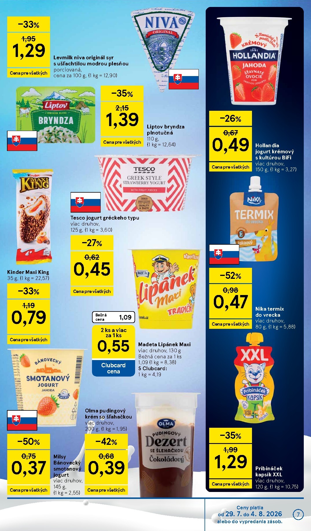 tesco - Nový Tesco leták od stredy, 29.07.2026 do utorka, 04.08.2026 - page: 7