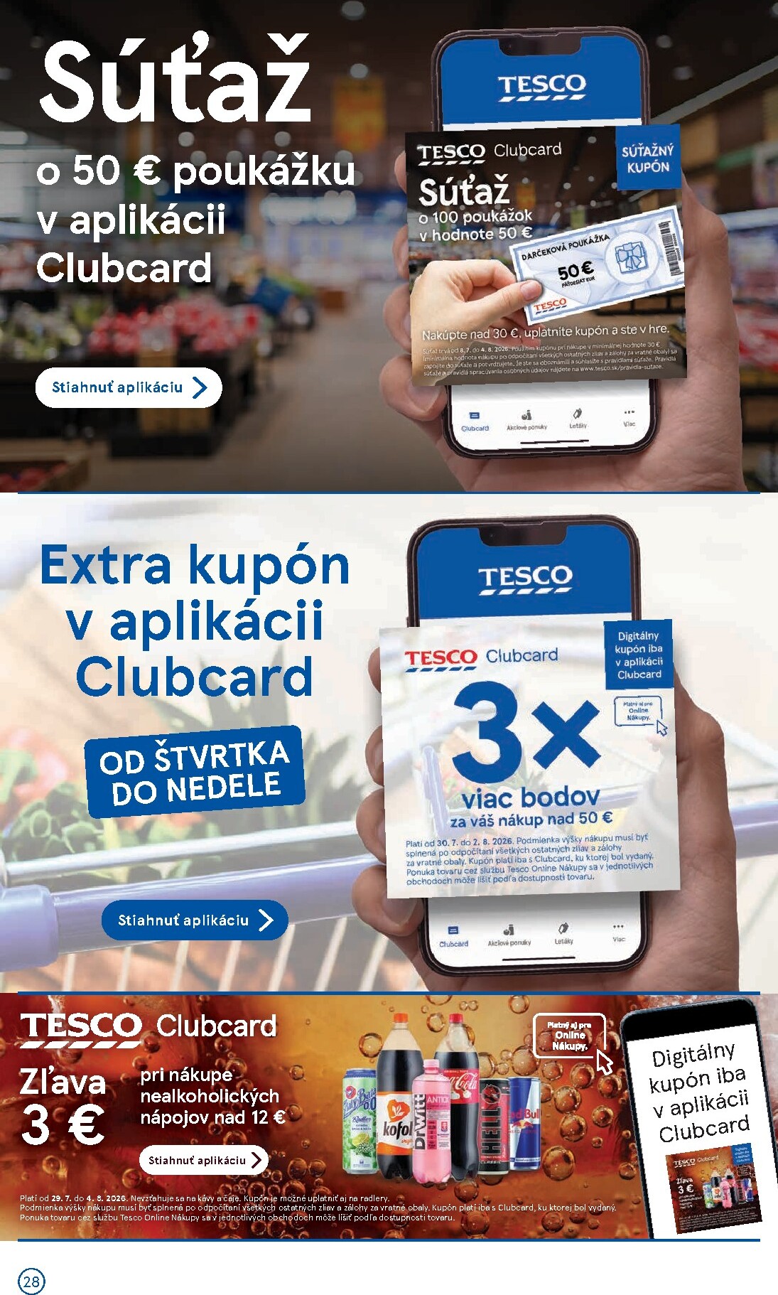 tesco - Nový Tesco supermarket leták od stredy, 29.07.2026 do utorka, 04.08.2026 - page: 28