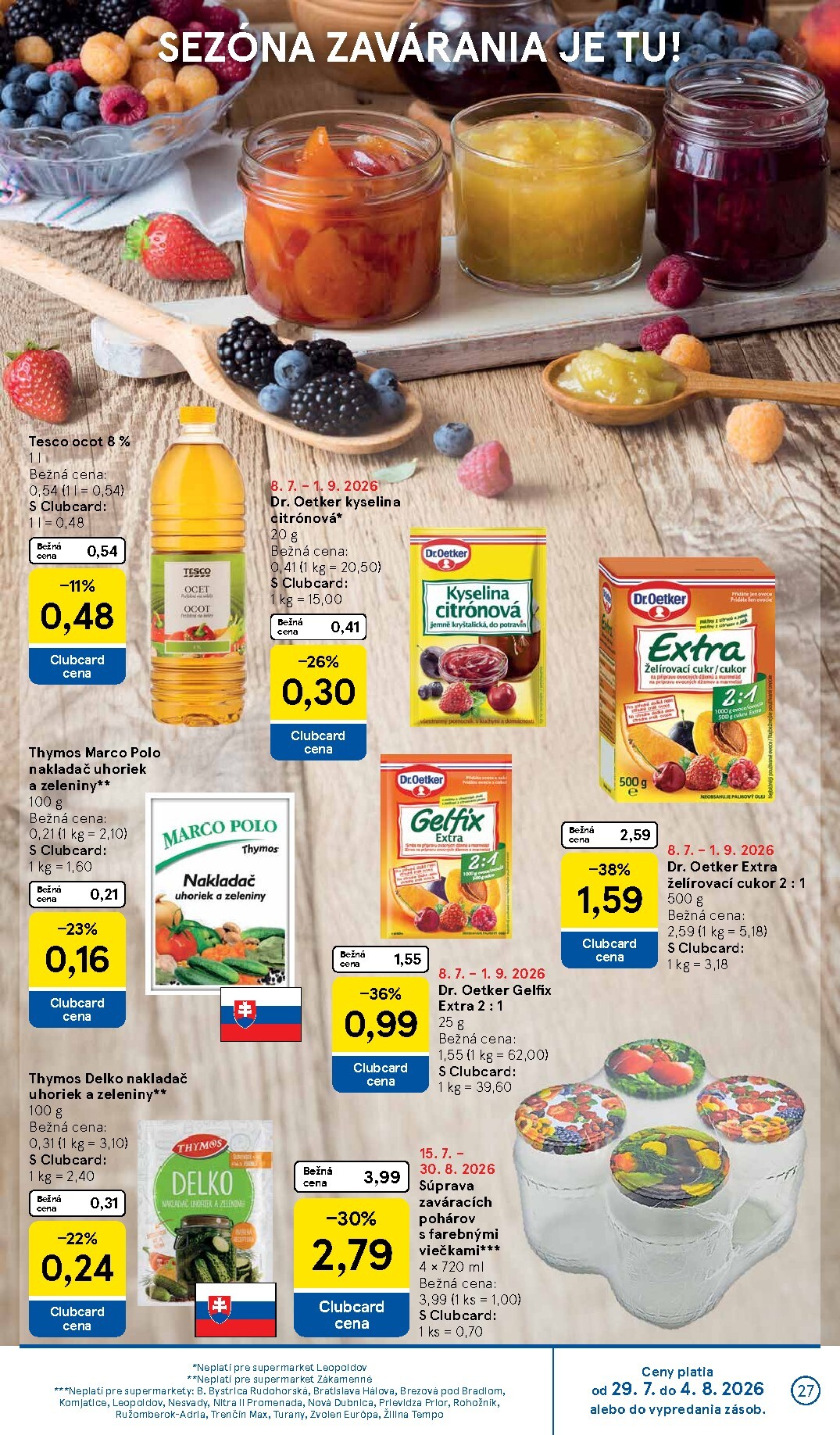 tesco - Nový Tesco supermarket leták od stredy, 29.07.2026 do utorka, 04.08.2026 - page: 27