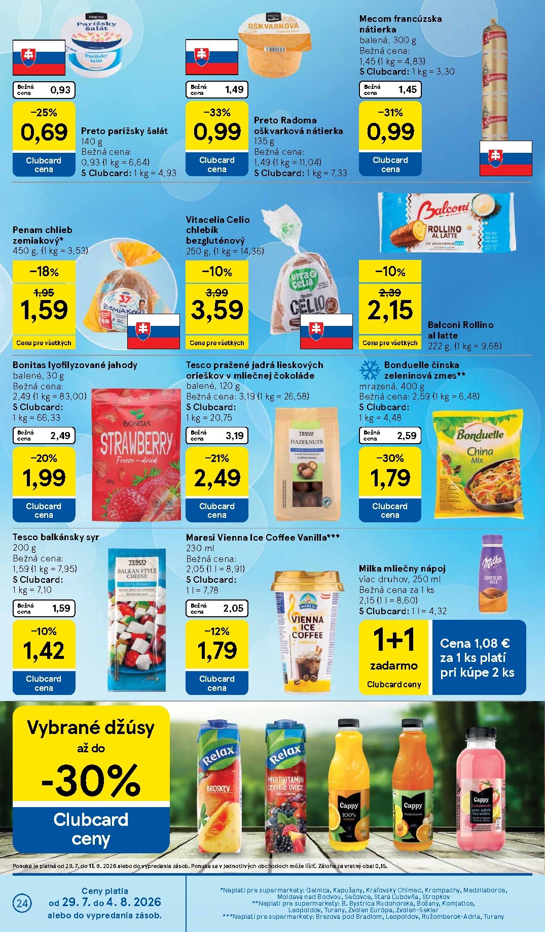 tesco - Nový Tesco supermarket leták od stredy, 29.07.2026 do utorka, 04.08.2026 - page: 24