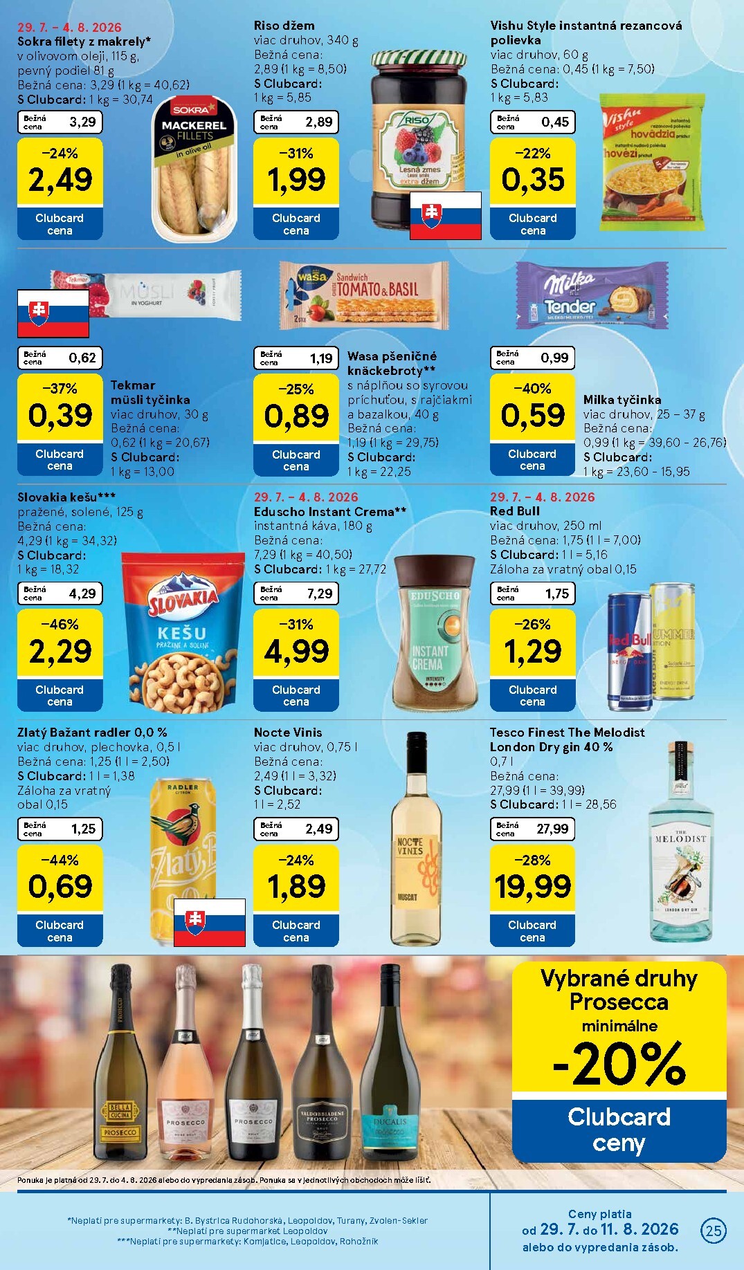 tesco - Nový Tesco supermarket leták od stredy, 29.07.2026 do utorka, 04.08.2026 - page: 25