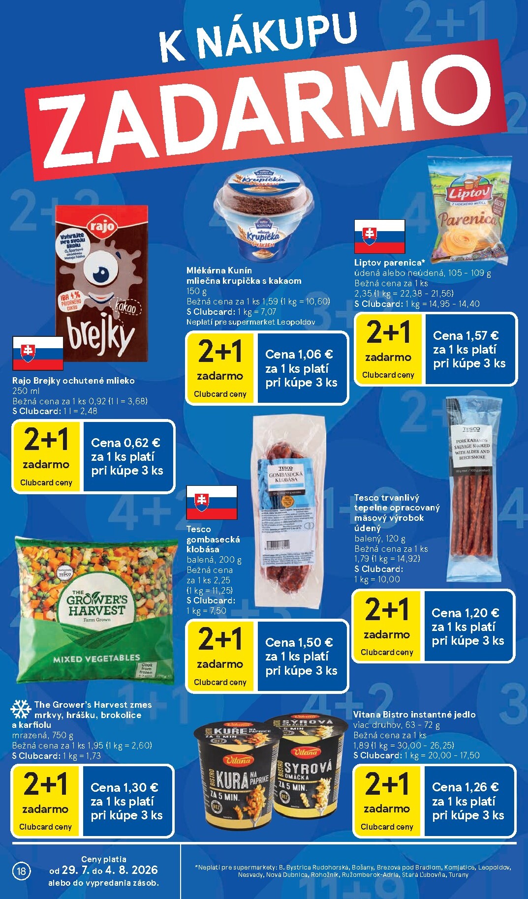 tesco - Nový Tesco supermarket leták od stredy, 29.07.2026 do utorka, 04.08.2026 - page: 18