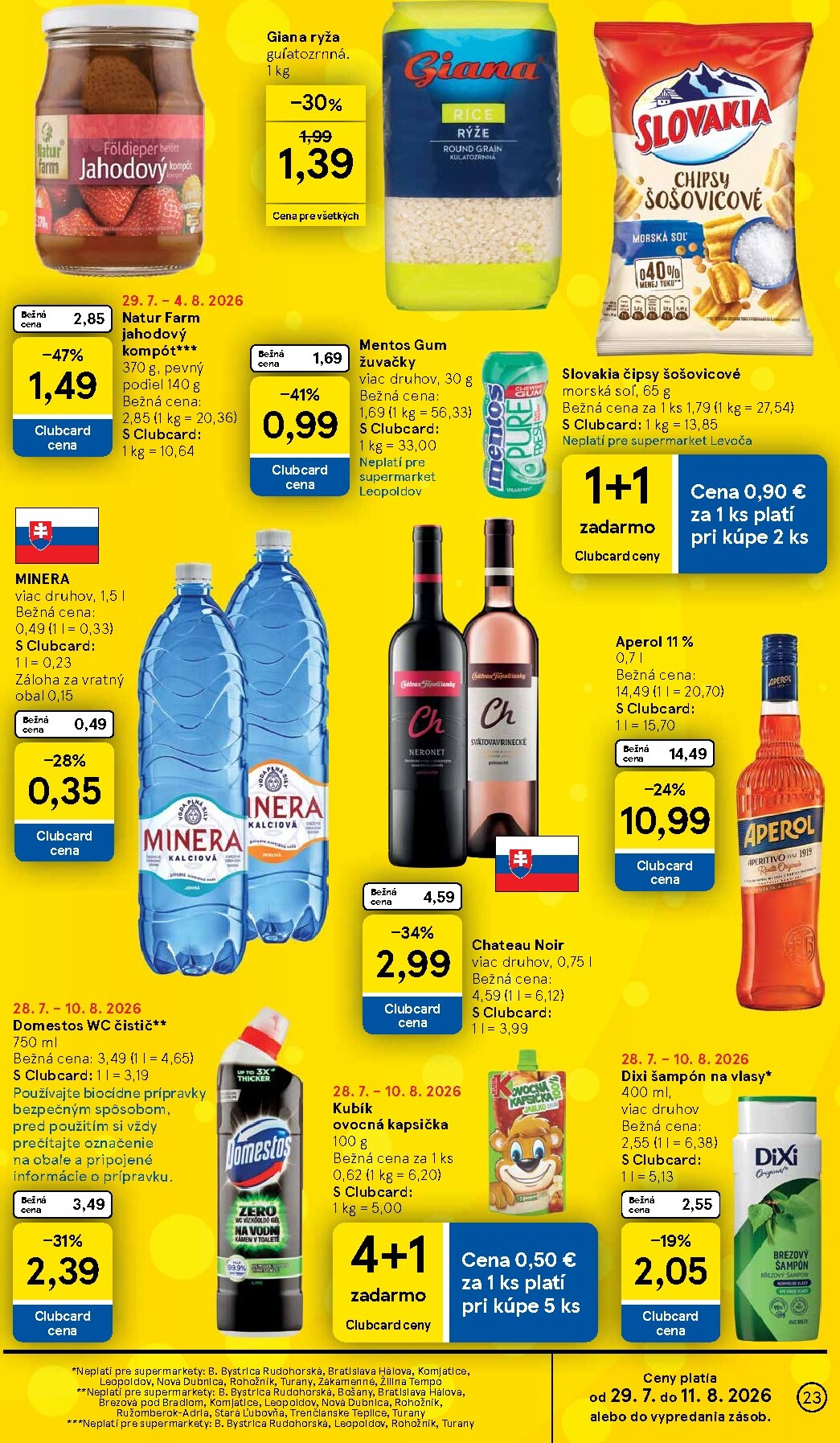 tesco - Nový Tesco supermarket leták od stredy, 29.07.2026 do utorka, 04.08.2026 - page: 23