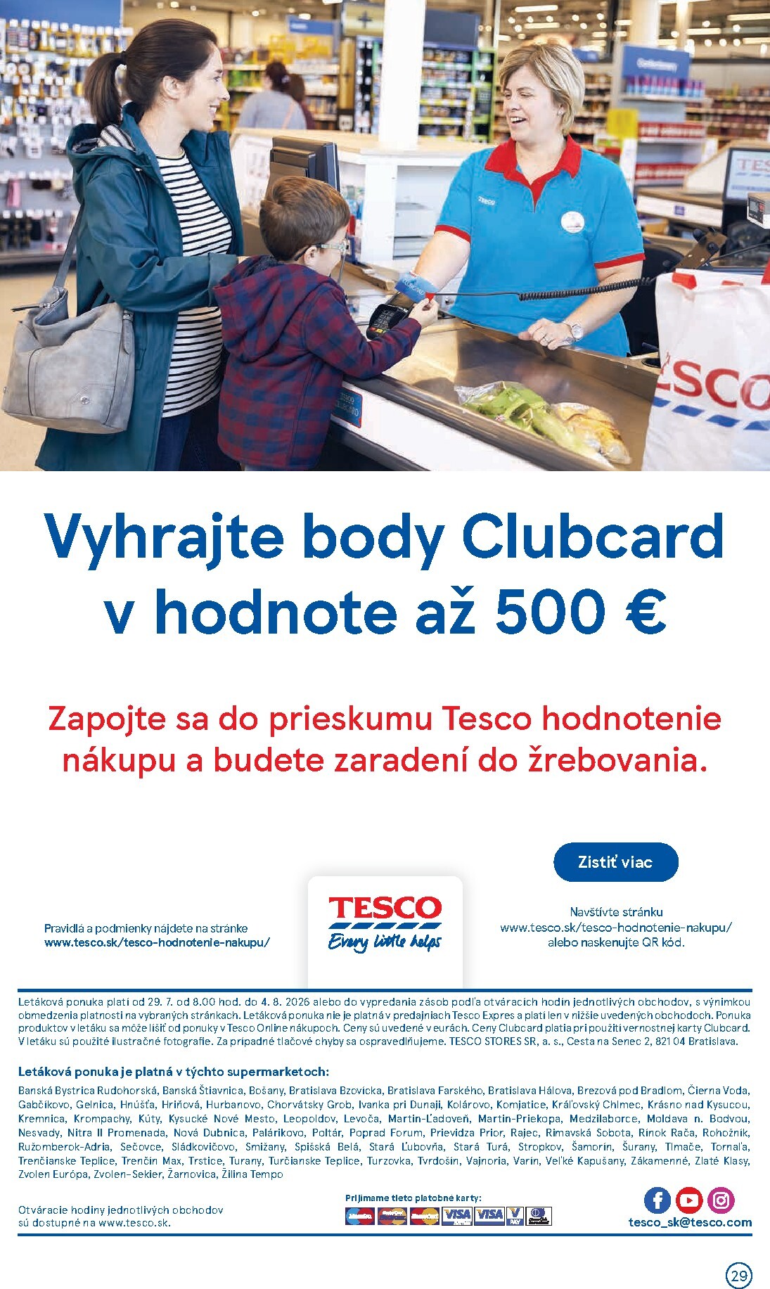 tesco - Nový Tesco supermarket leták od stredy, 29.07.2026 do utorka, 04.08.2026 - page: 29