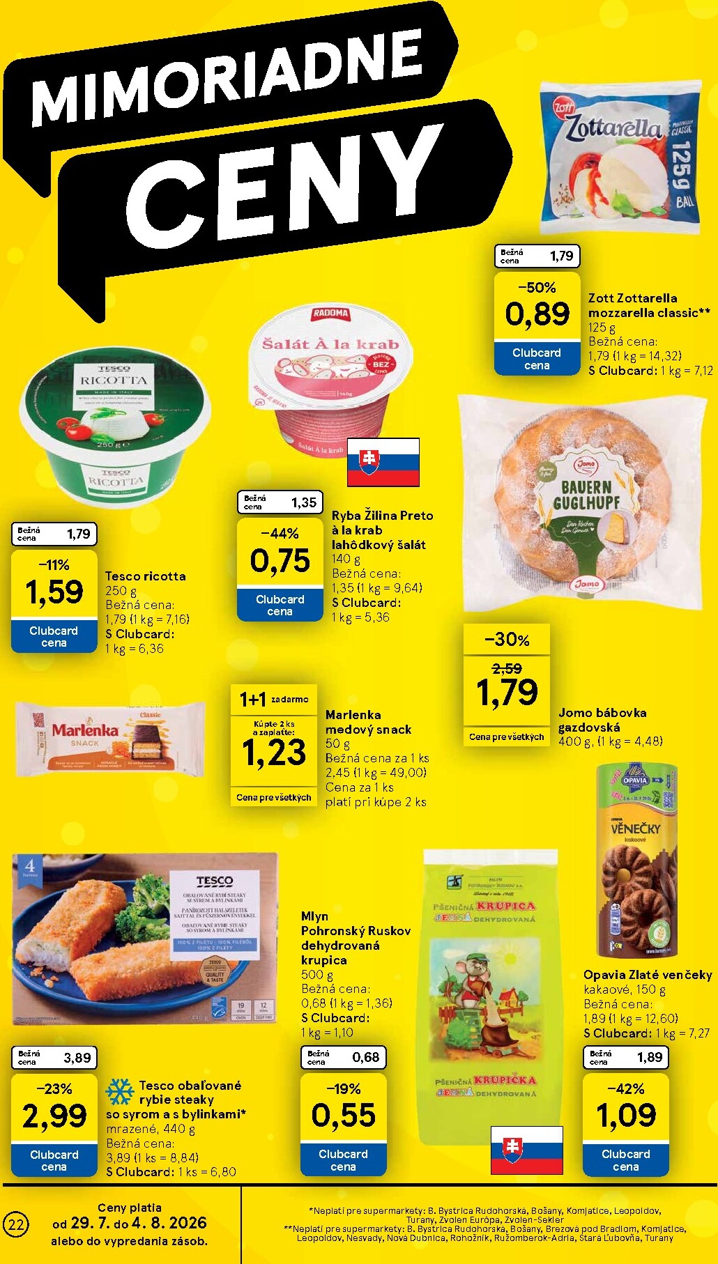 tesco - Nový Tesco supermarket leták od stredy, 29.07.2026 do utorka, 04.08.2026 - page: 22